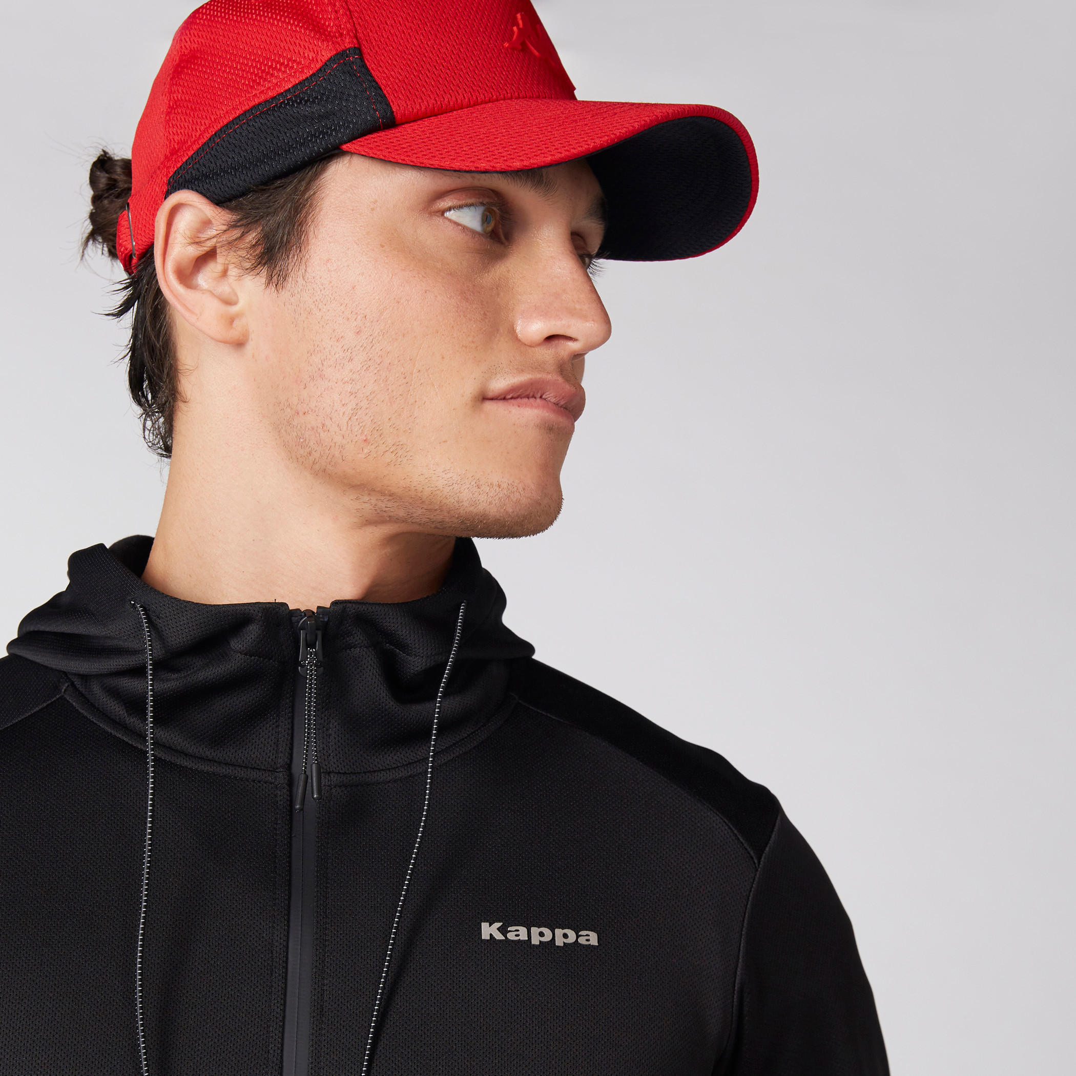 Kappa Textured Cap with Tuck-In Closure-men-caps-image-2