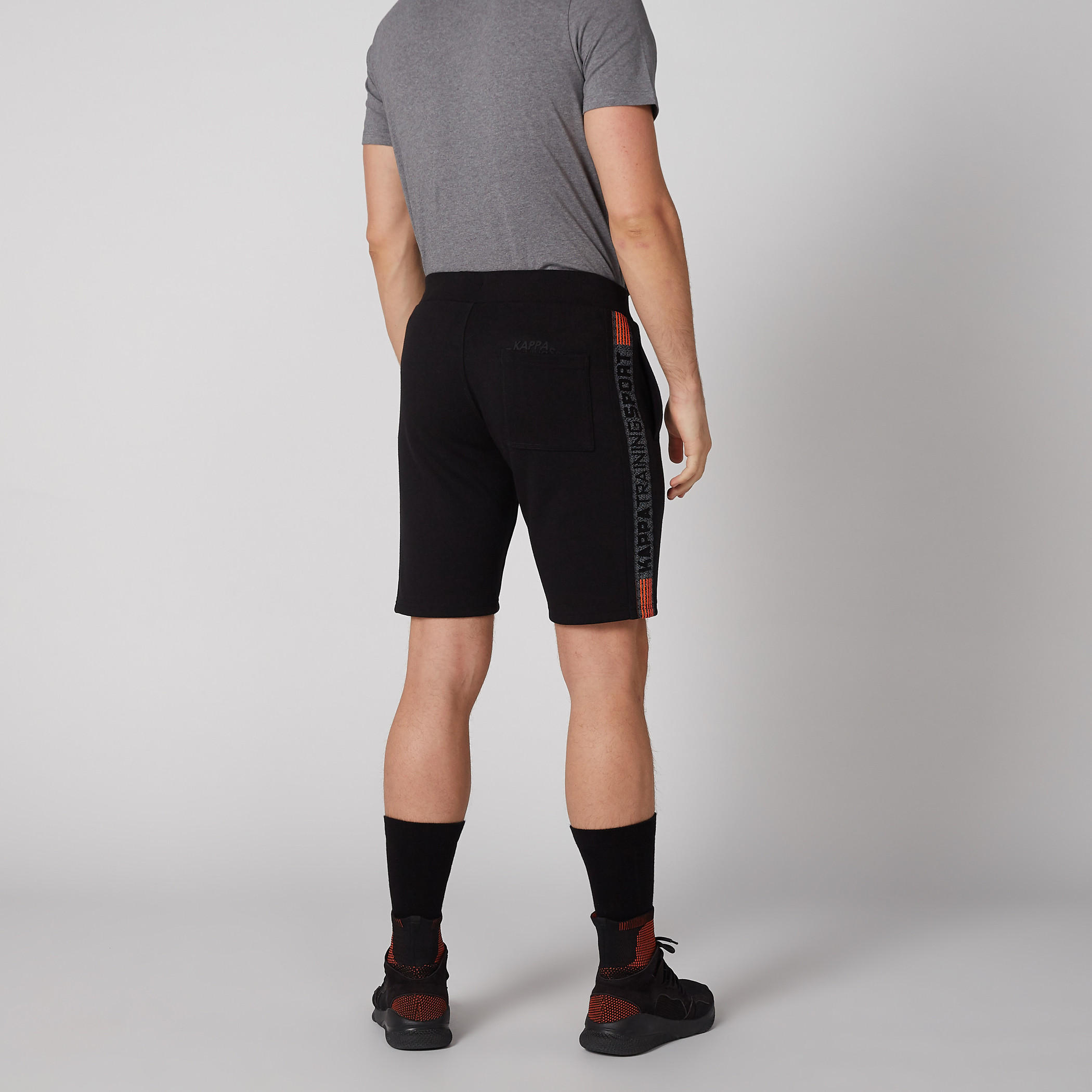 Kappa Tape and Pocket Detail Shorts with Elasticised Waistband-men-clothing-sportswearandactivewear-bottoms-image-4