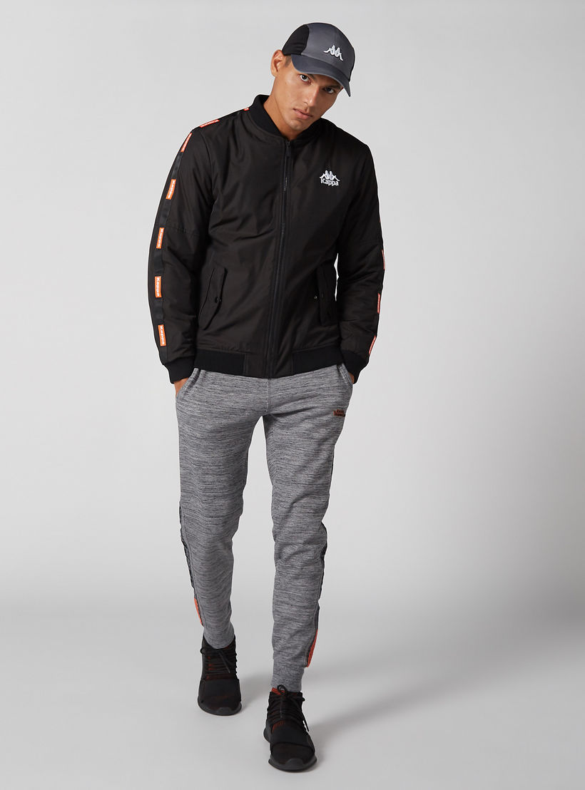 بنطال رياضي بطبعات ميلانج وجيوب من كابا-men-clothing-sportswearandactivewear-bottoms-image-1