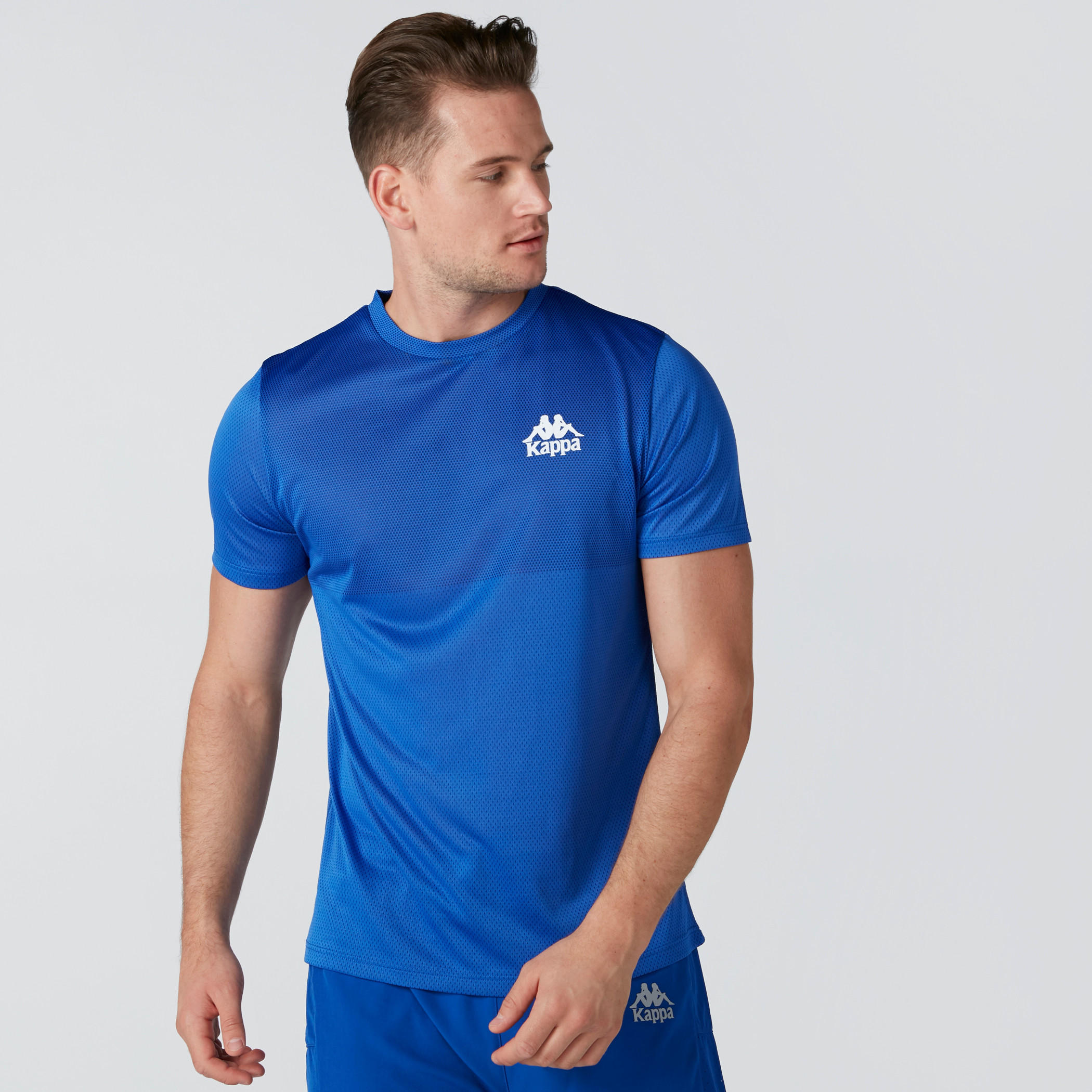 Kappa Logo Printed T-Shirt with Short Sleeves-men-clothing-sportswearandactivewear-tshirtsandpolos-image-1