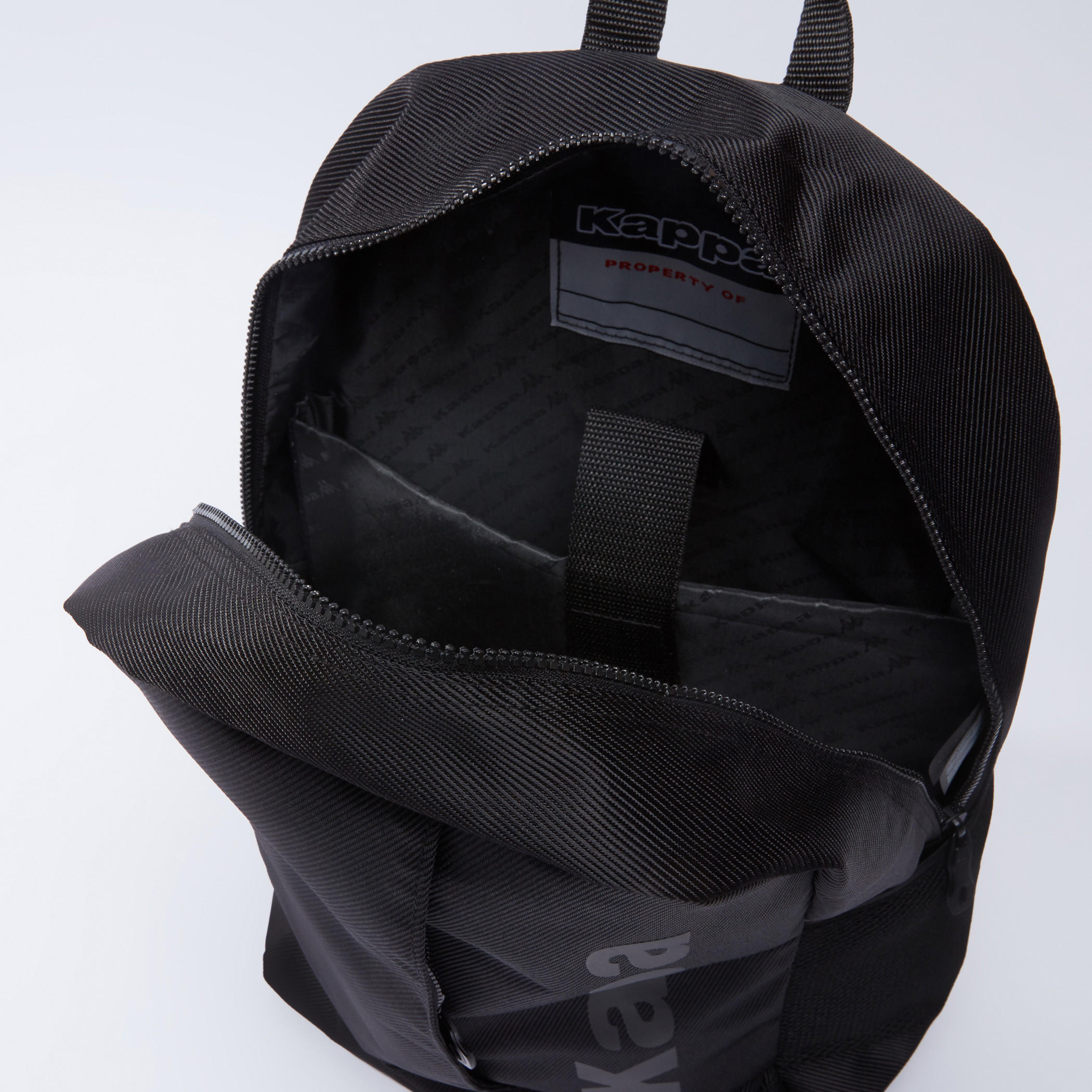 Kappa Printed Backpack with Adjustable Straps and Zip Closure-men-bags-image-5