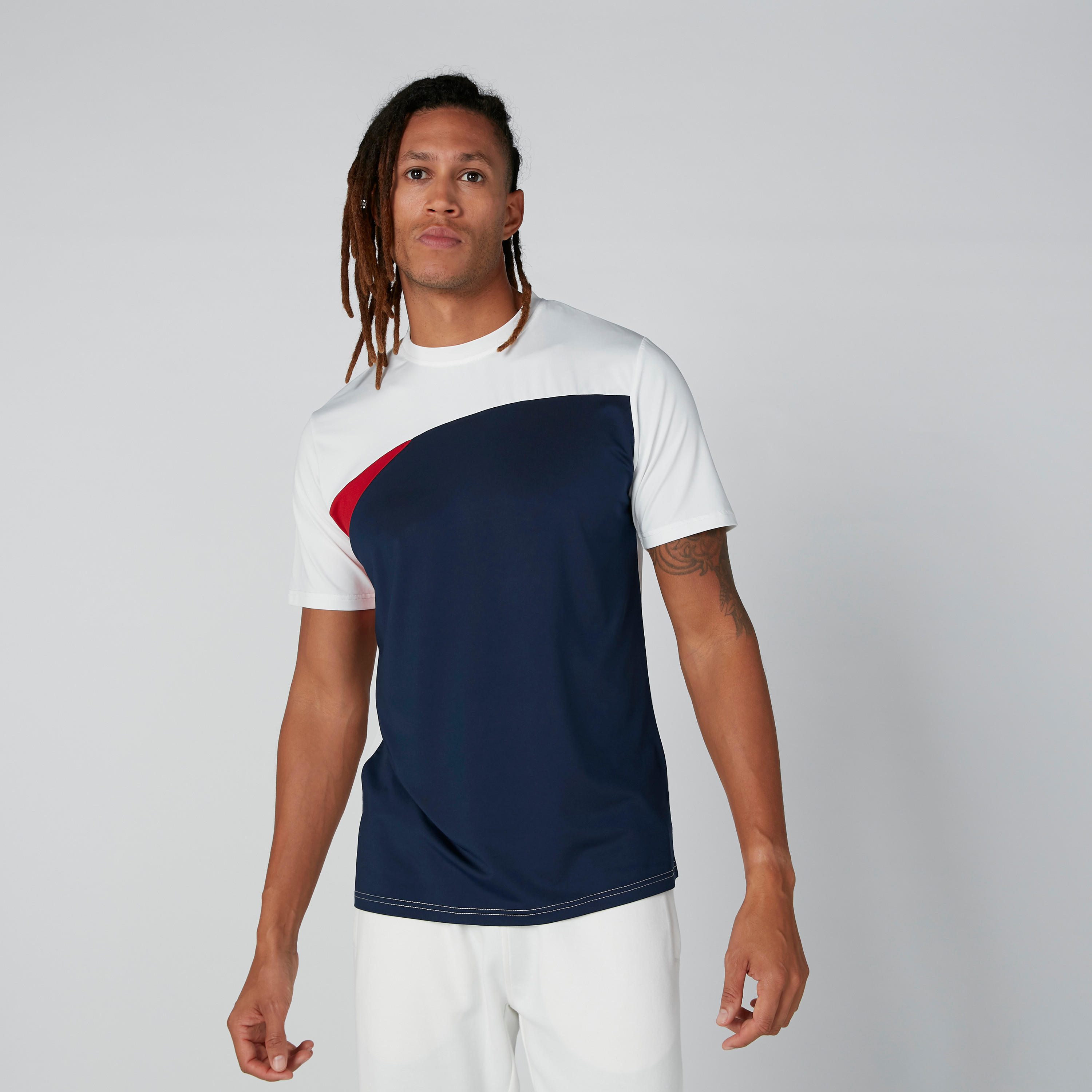 تيشيرت مستدام بياقة مستديرة وأكمام قصيرة من كابا-men-clothing-tshirtsandpolos-tshirts-image-3