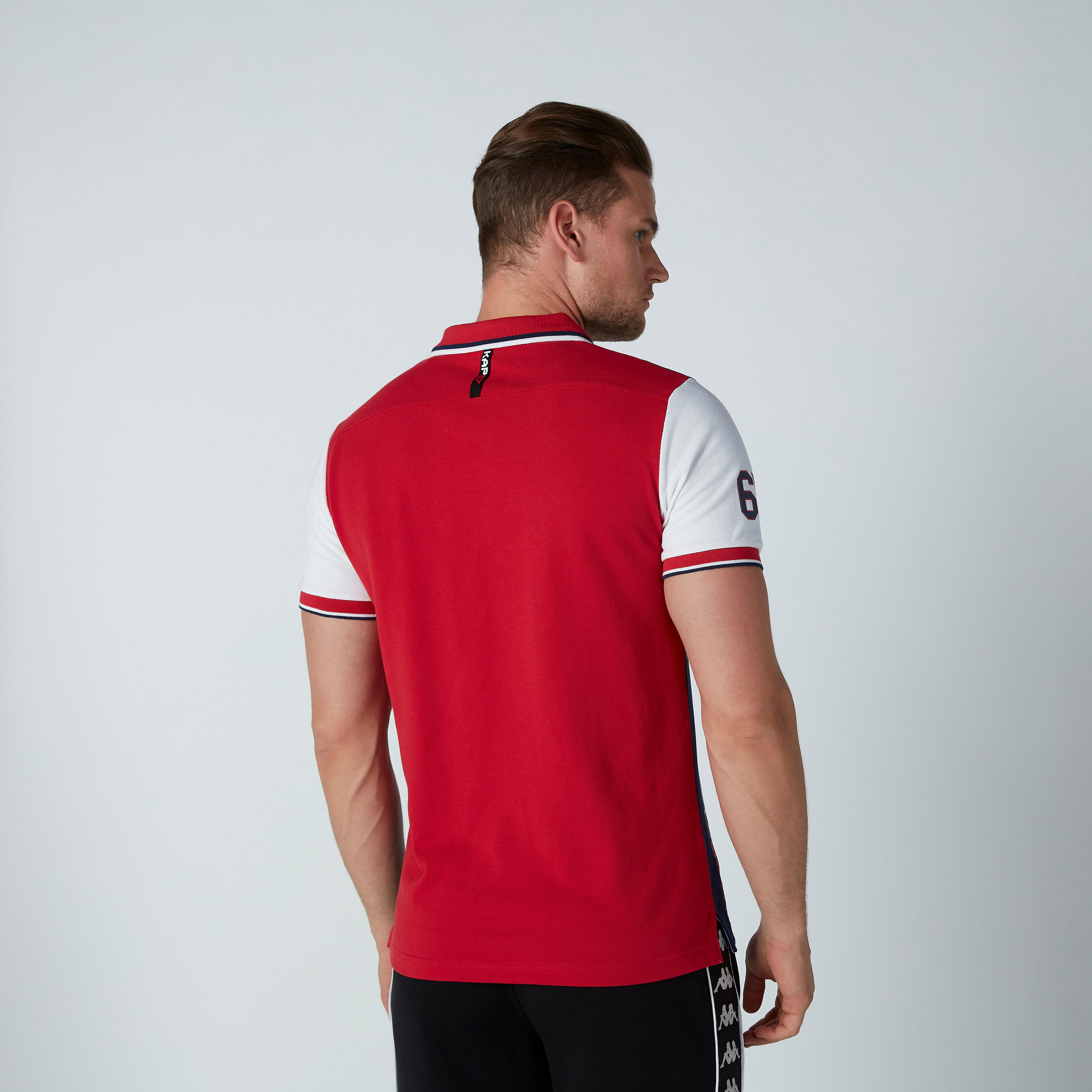 تيشيرت بياقة بولو وأكمام قصيرة وطبعات من كابا-men-clothing-tshirtsandpolos-polos-image-4