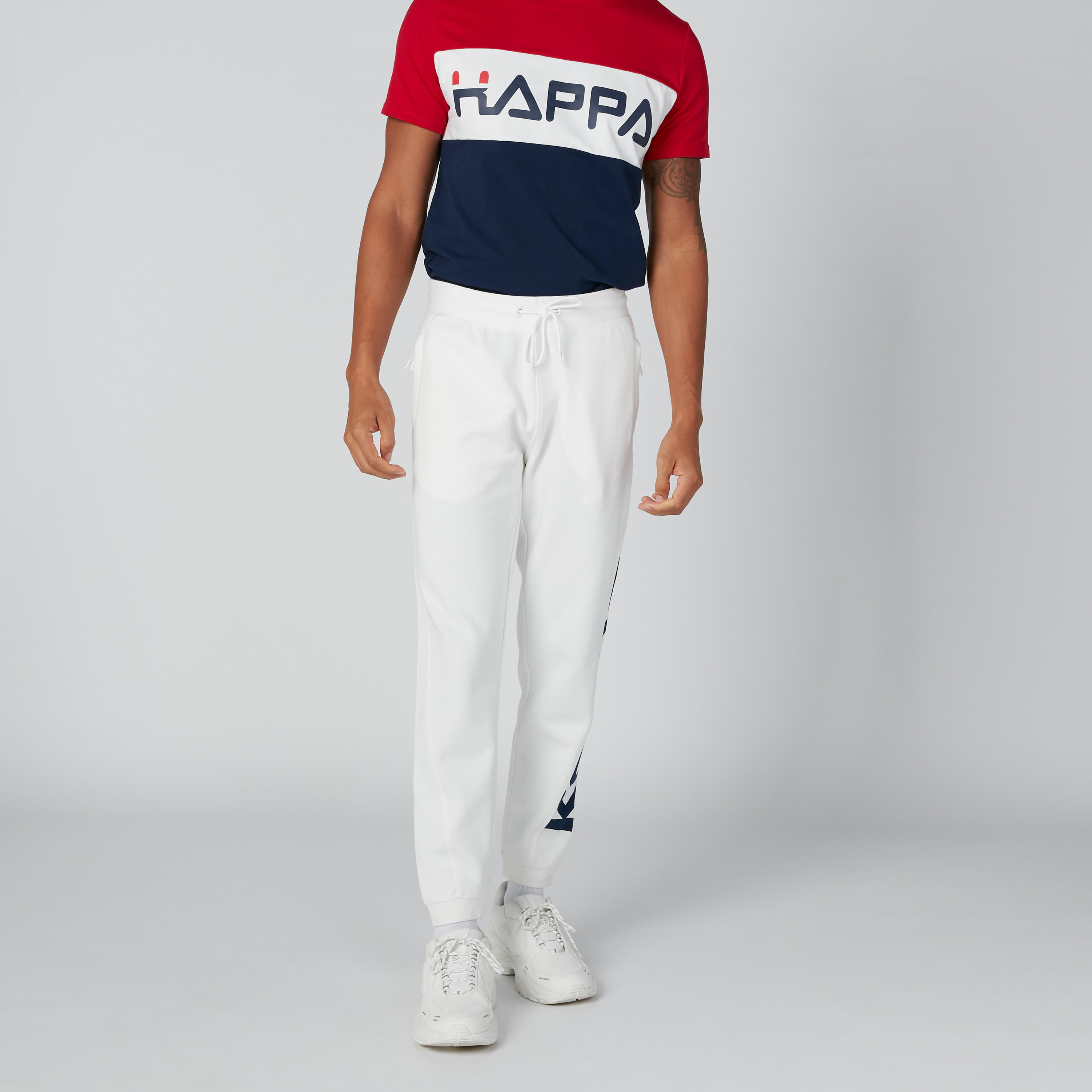 Kappa Printed Full Length Jog Pants with Drawstring-men-clothing-bottoms-joggers-image-4