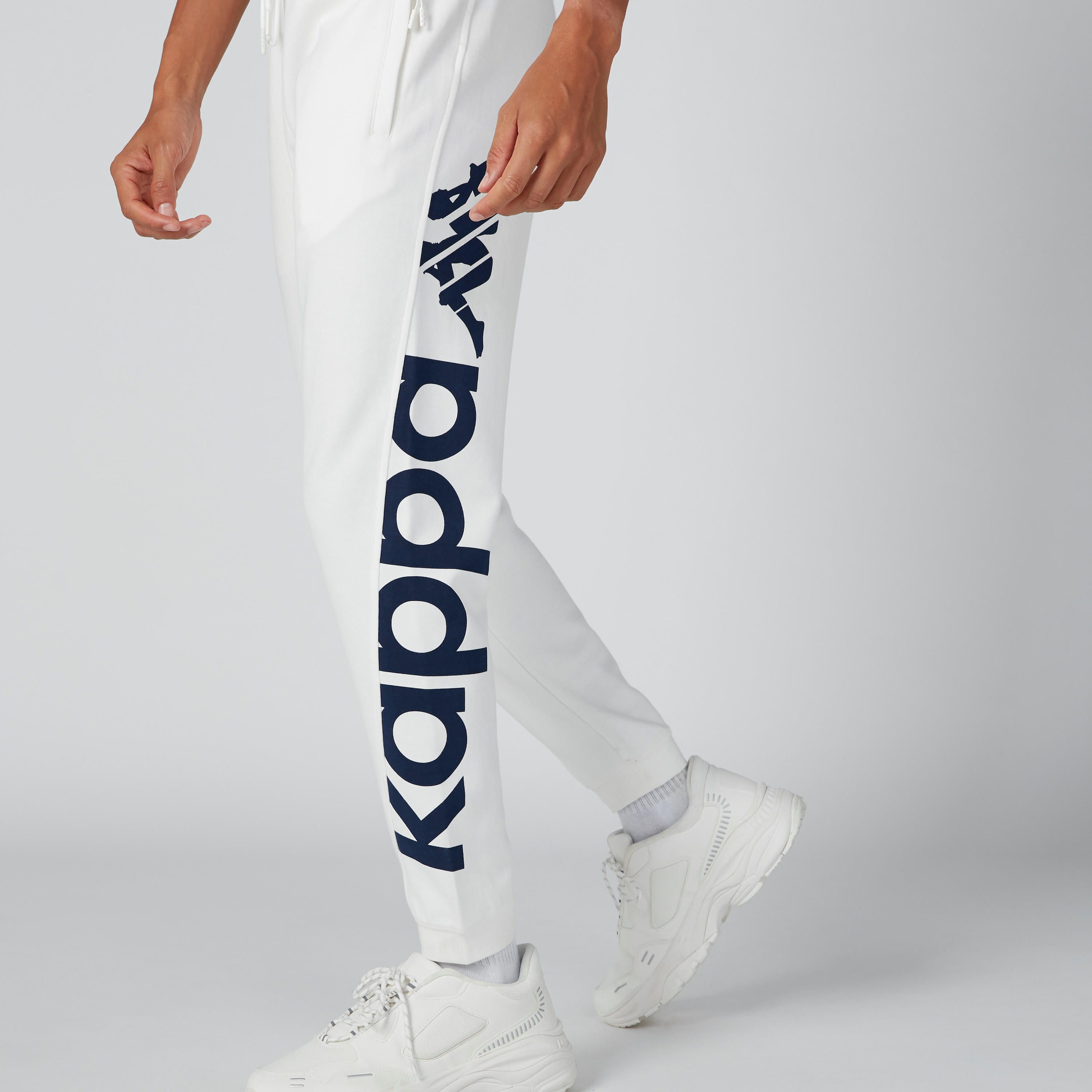 Kappa Printed Full Length Jog Pants with Drawstring-men-clothing-bottoms-joggers-image-5