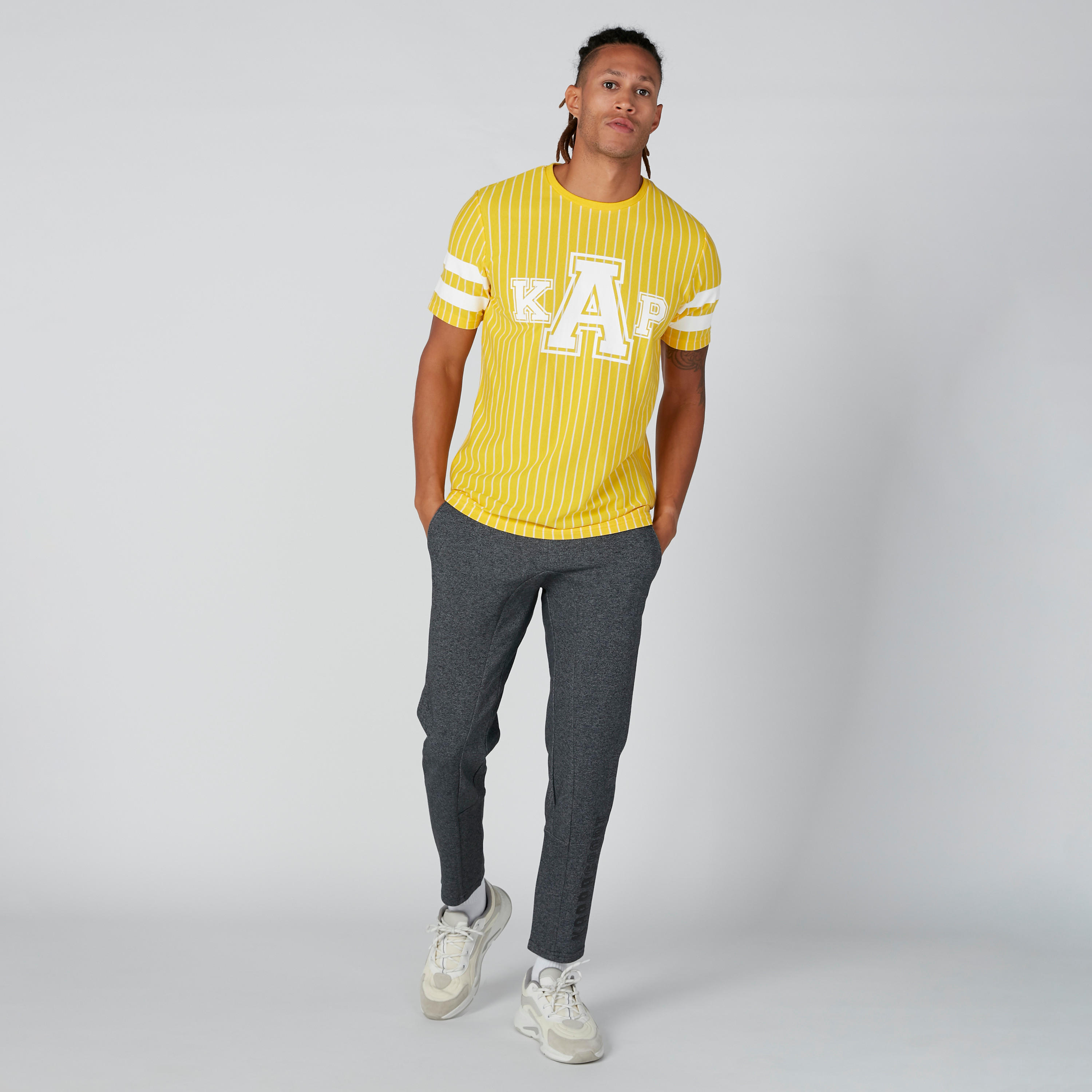 Kappa Striped T-Shirt with Short Sleeves-men-clothing-sportswearandactivewear-tshirtsandpolos-image-1