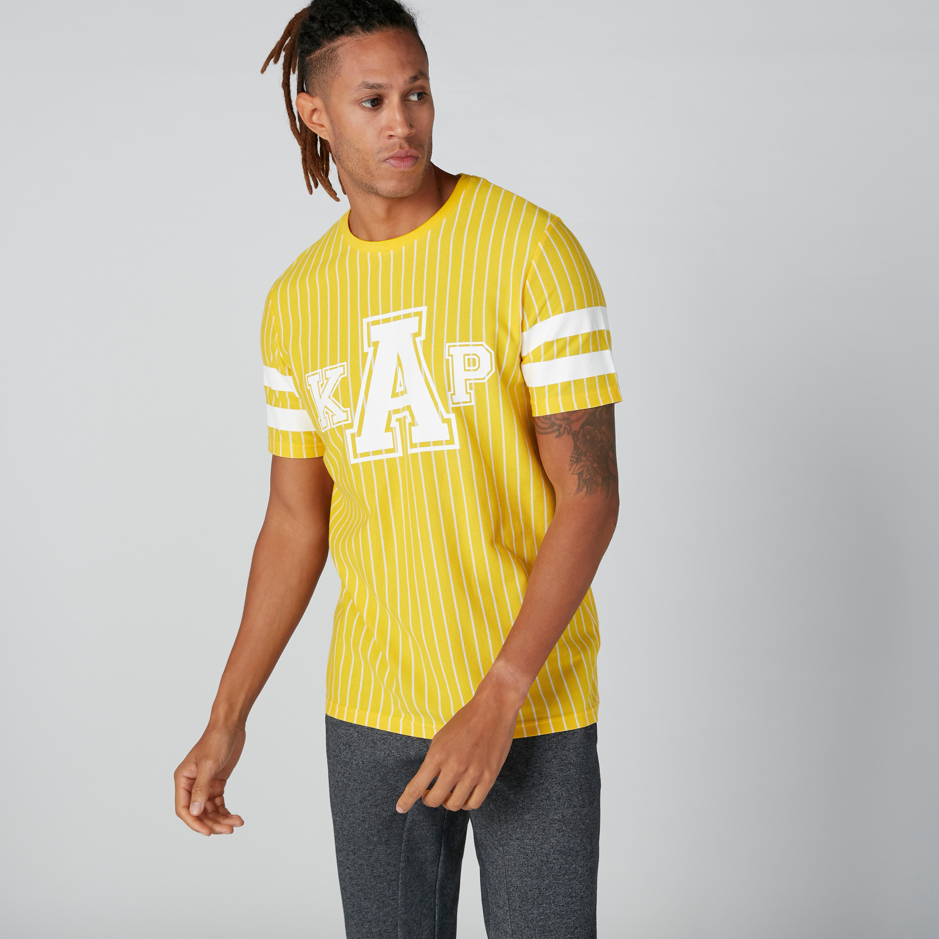 Kappa Striped T-Shirt with Short Sleeves-men-clothing-sportswearandactivewear-tshirtsandpolos-image-3
