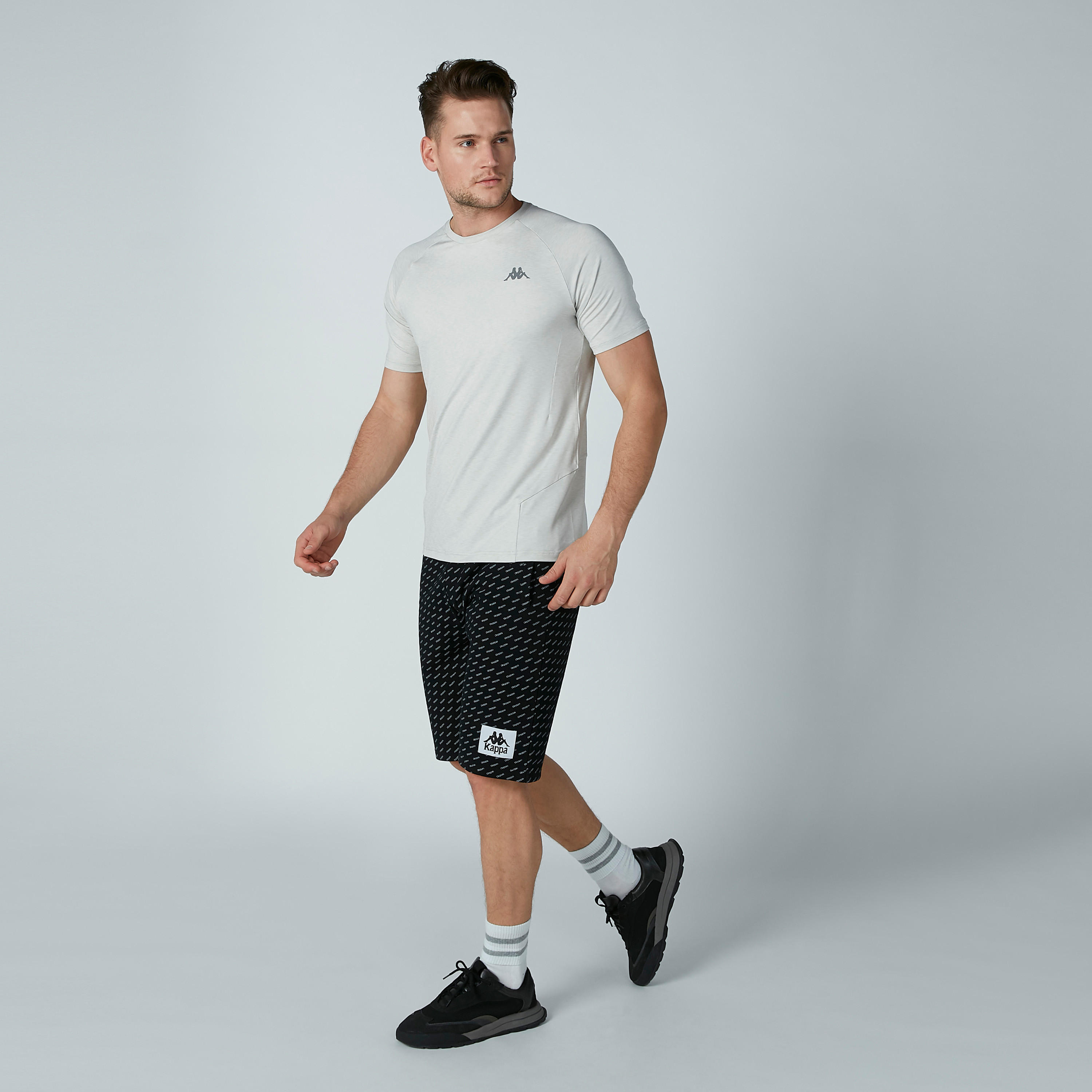 Sustainable Kappa Solid T-Shirt with Raglan Sleeves-men-clothing-sportswearandactivewear-tshirtsandpolos-image-1