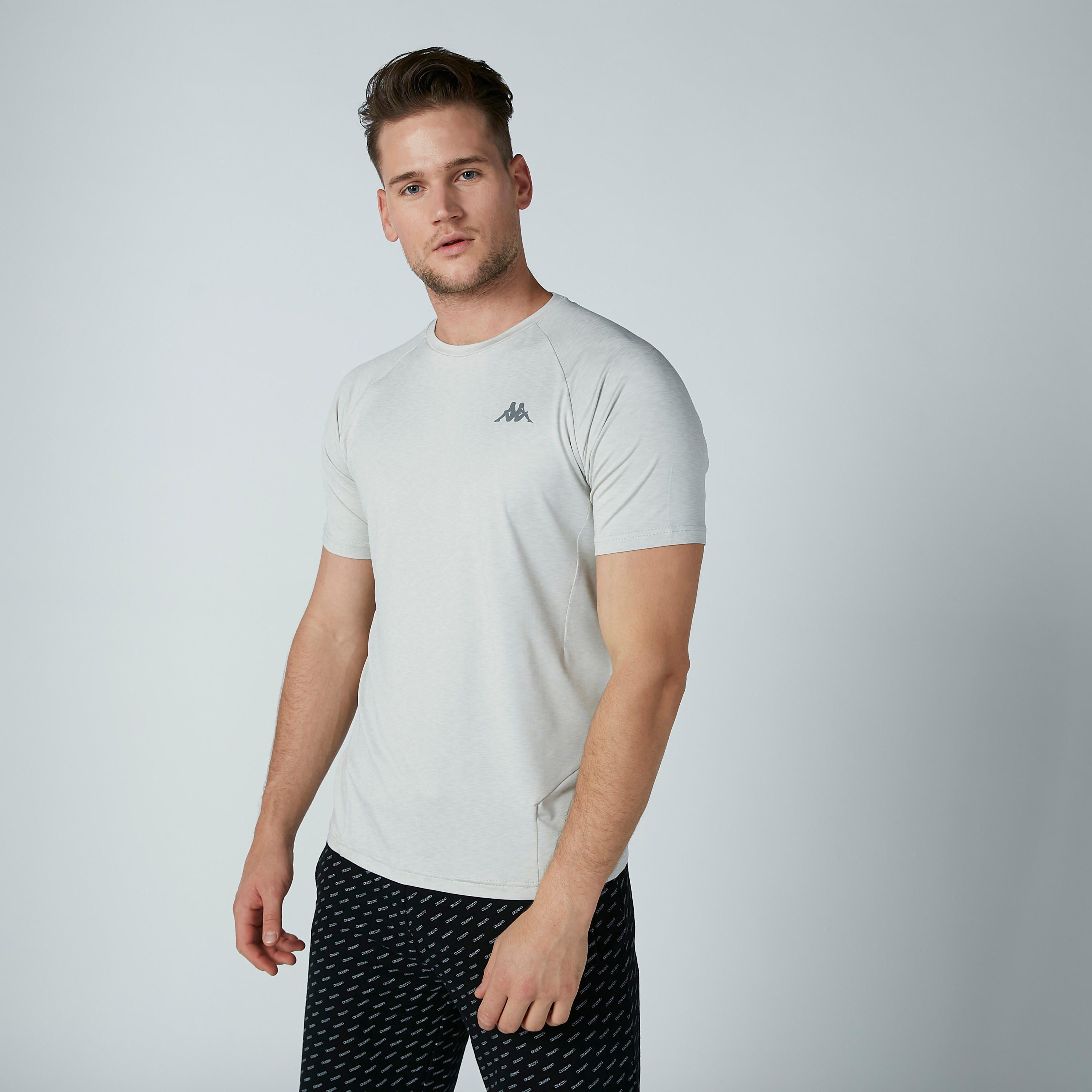 تيشيرت مستدام  سليم سادة بأكمام مغايرة من كابا -men-clothing-sportswearandactivewear-tshirtsandpolos-image-3