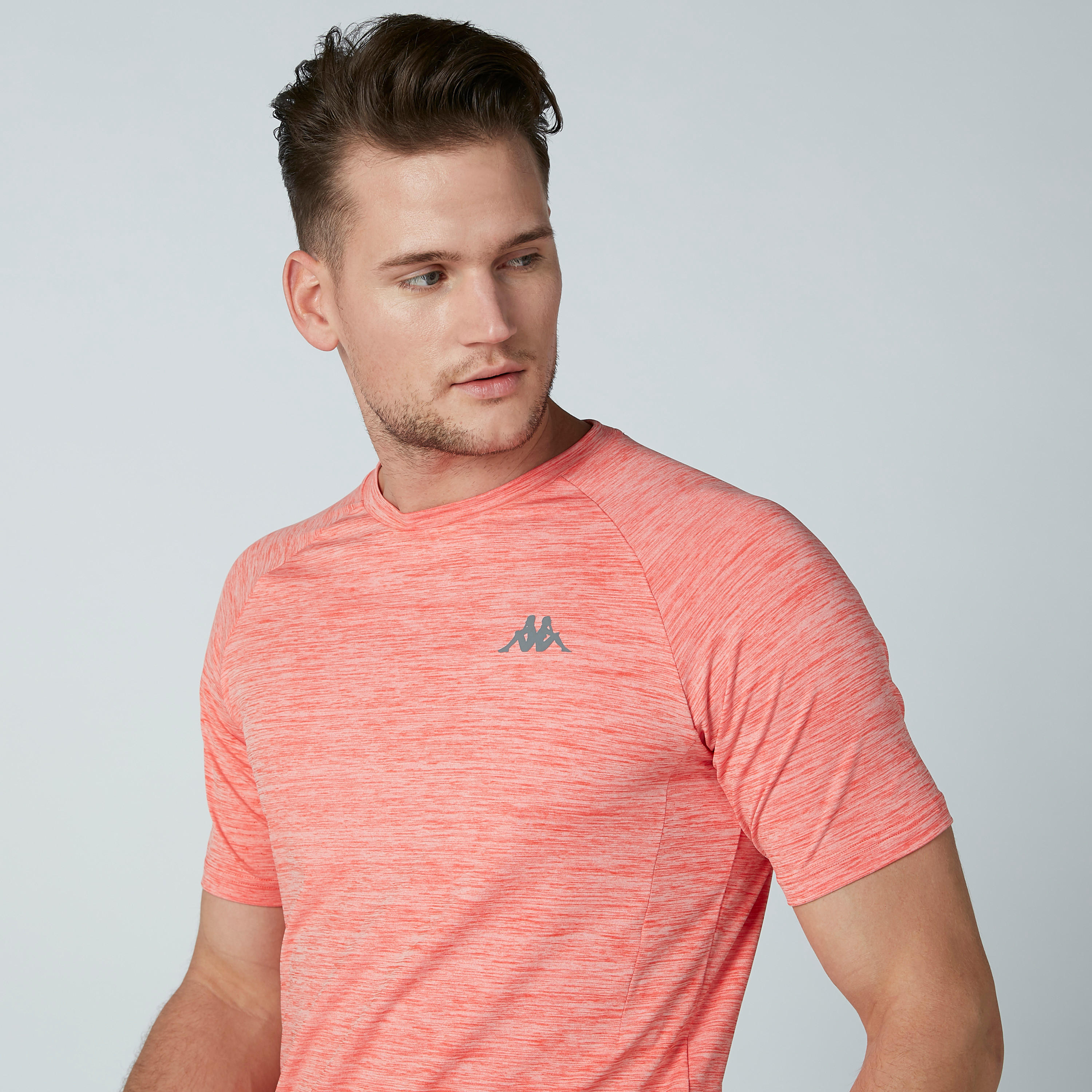 Sustainable Kappa Printed T-Shirt with Raglan Sleeves-men-clothing-sportswearandactivewear-tshirtsandpolos-image-1