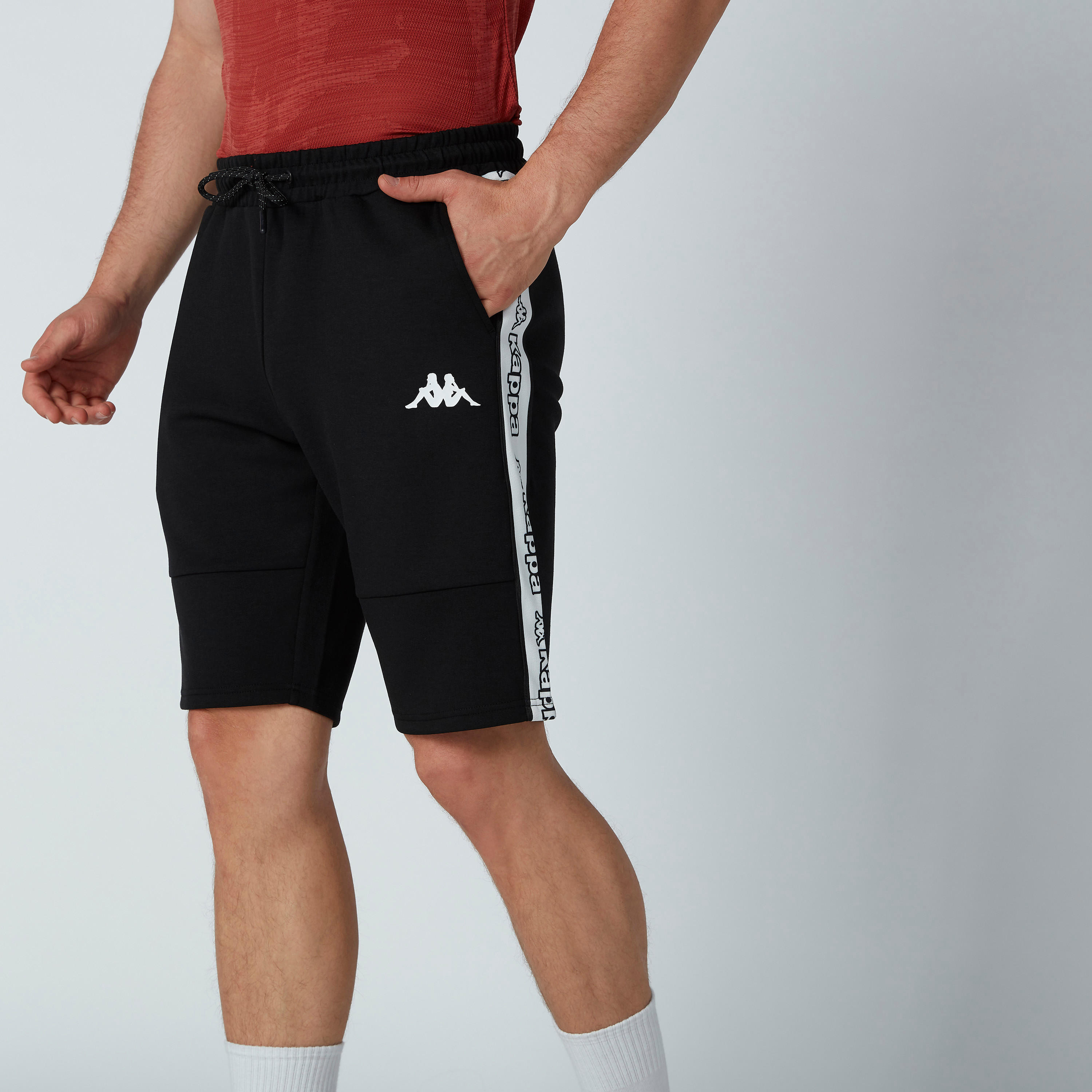 شورت برباط وجيوب وشريطة وطبعات من كابا-men-clothing-bottoms-shorts-image-1