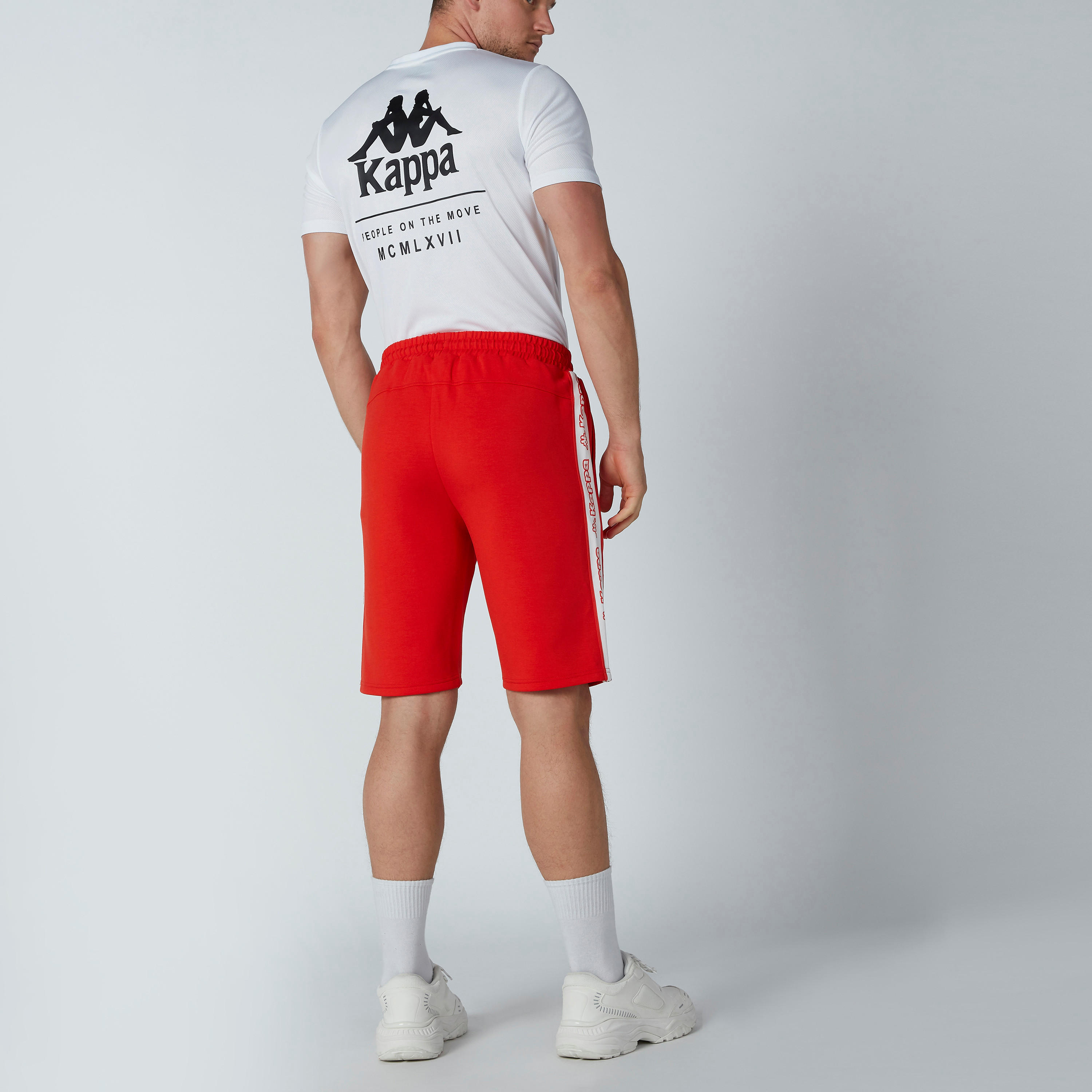 Kappa Printed Tape and Pocket Detail Shorts with Drawstring-men-clothing-bottoms-shorts-image-5