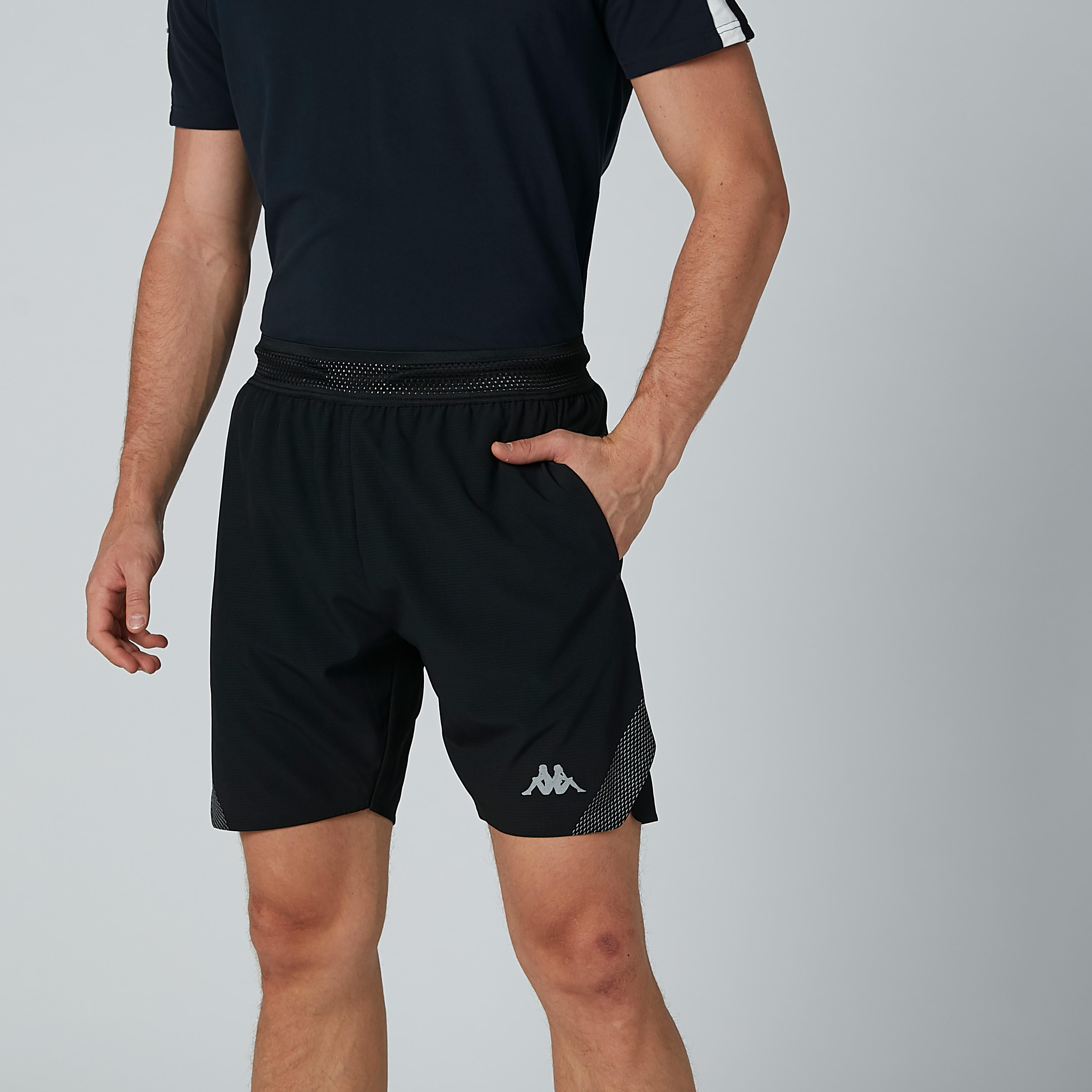 شورت بخصر مطاطي وجيوب وطبعات من كابا-men-clothing-bottoms-shorts-image-4