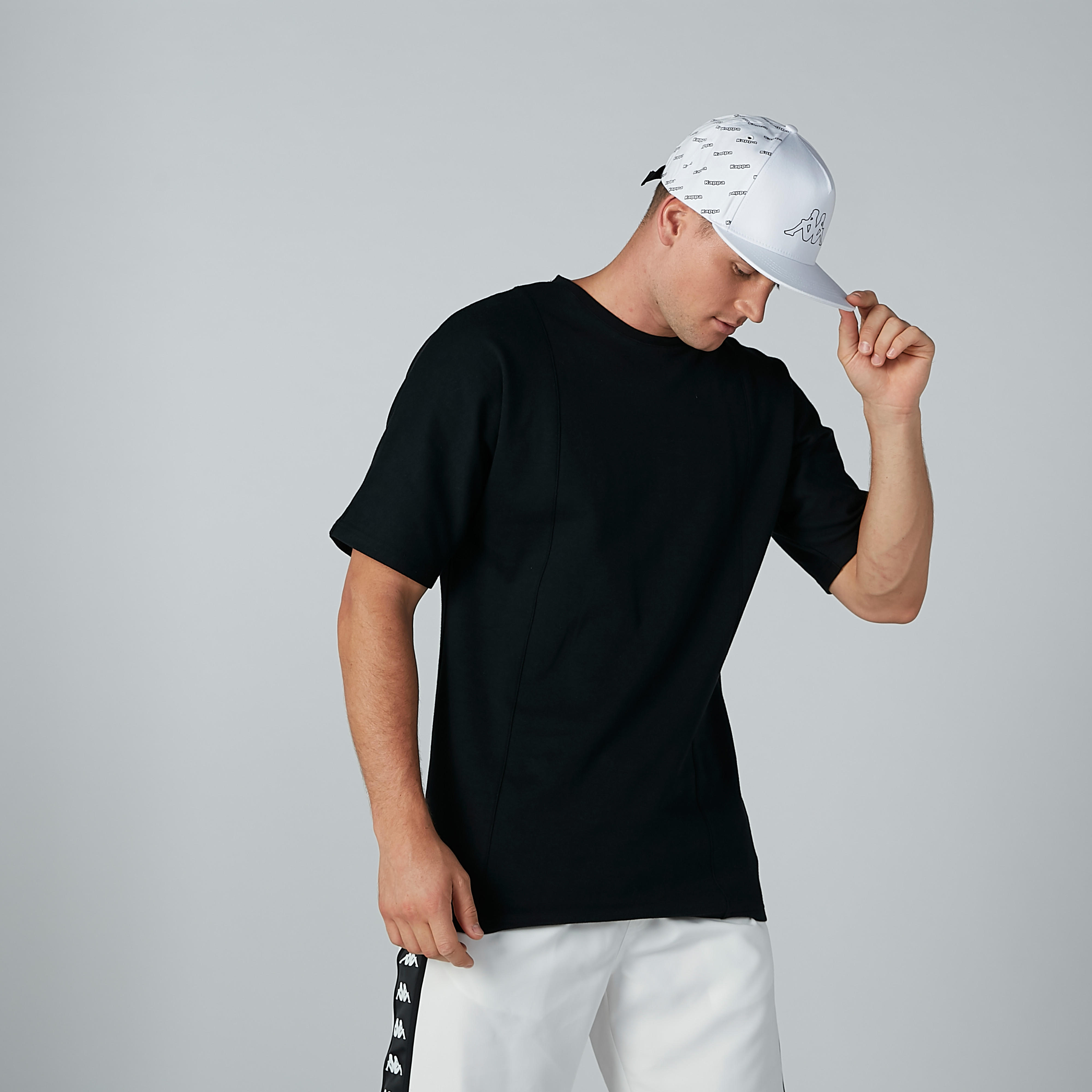 Kappa Printed Cap with Clip-On Closure-men-caps-image-2