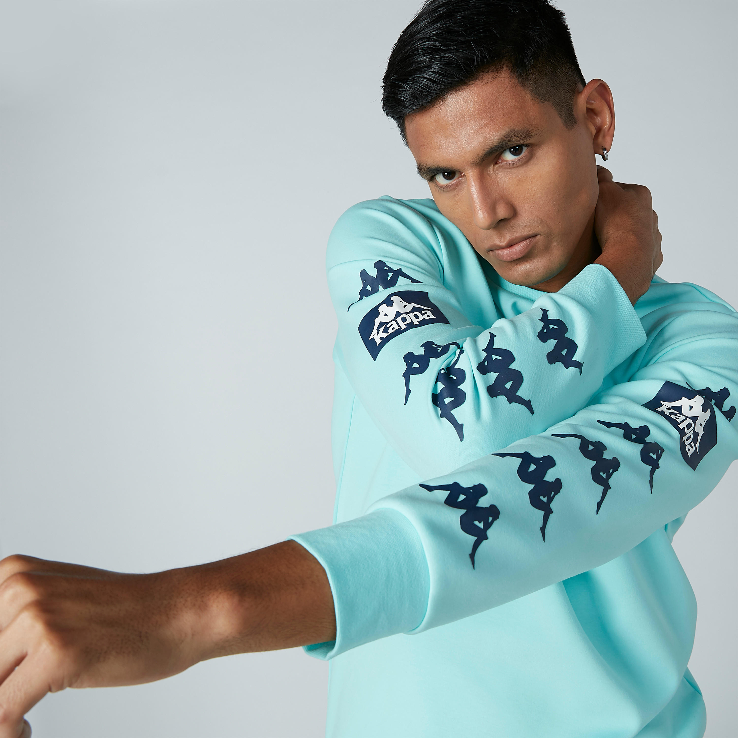 Kappa Printed Sweatshirt with Long Sleeves-men-winterwear-hoodiesandsweatshirts-image-5