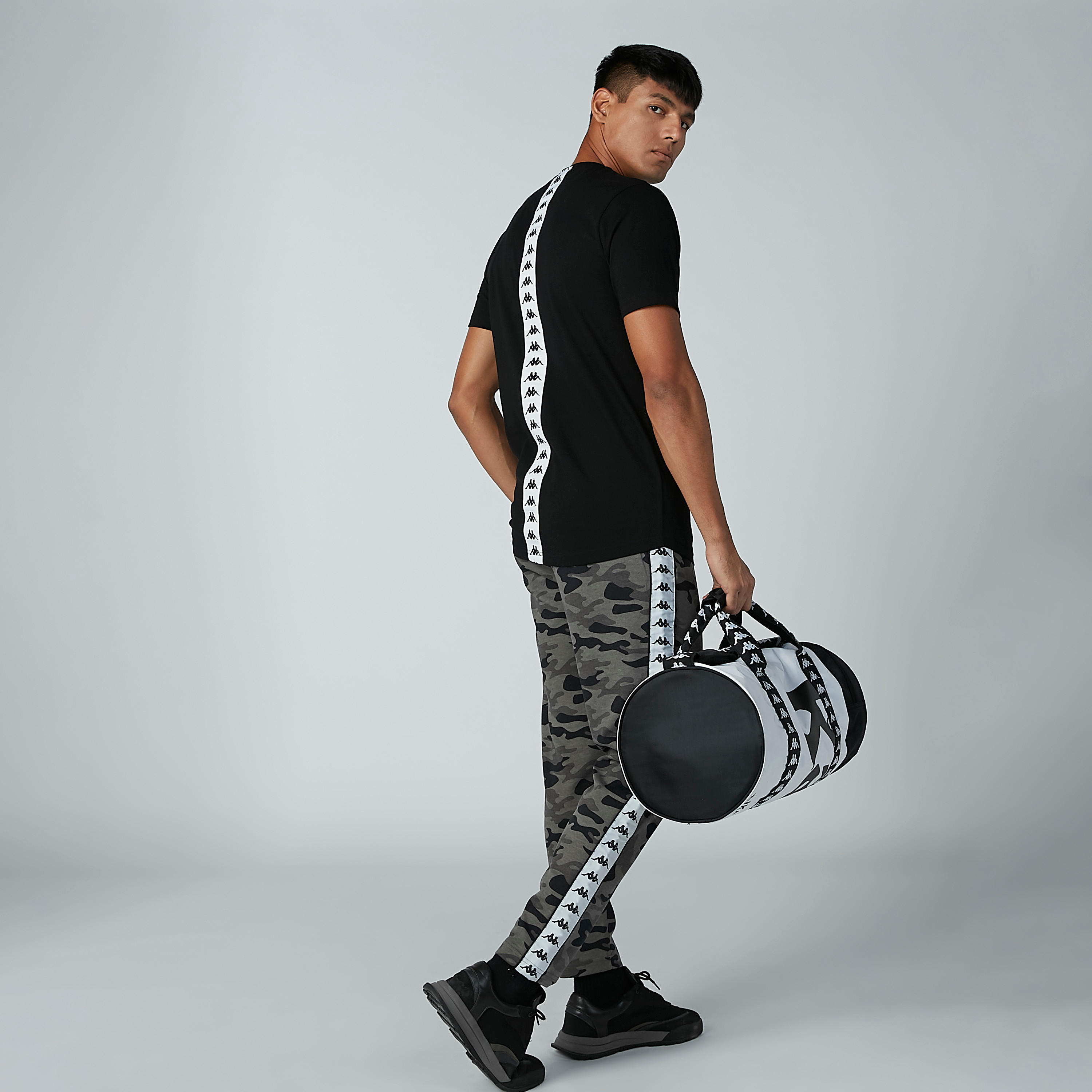 Kappa Printed Trousers with Drawstring Closure-men-clothing-bottoms-trousersandchinos-trousers-image-1