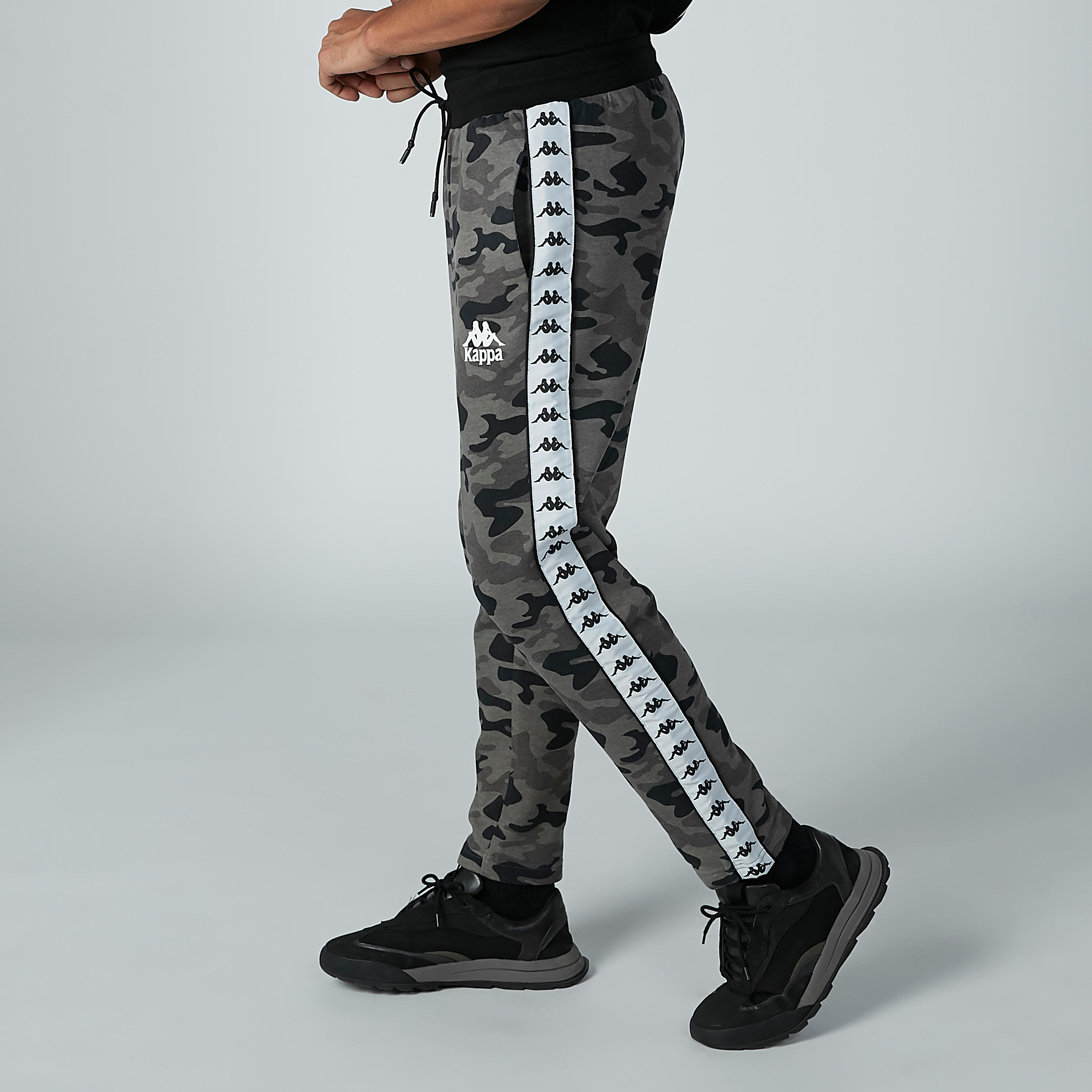 Kappa Printed Trousers with Drawstring Closure-men-clothing-bottoms-trousersandchinos-trousers-image-2
