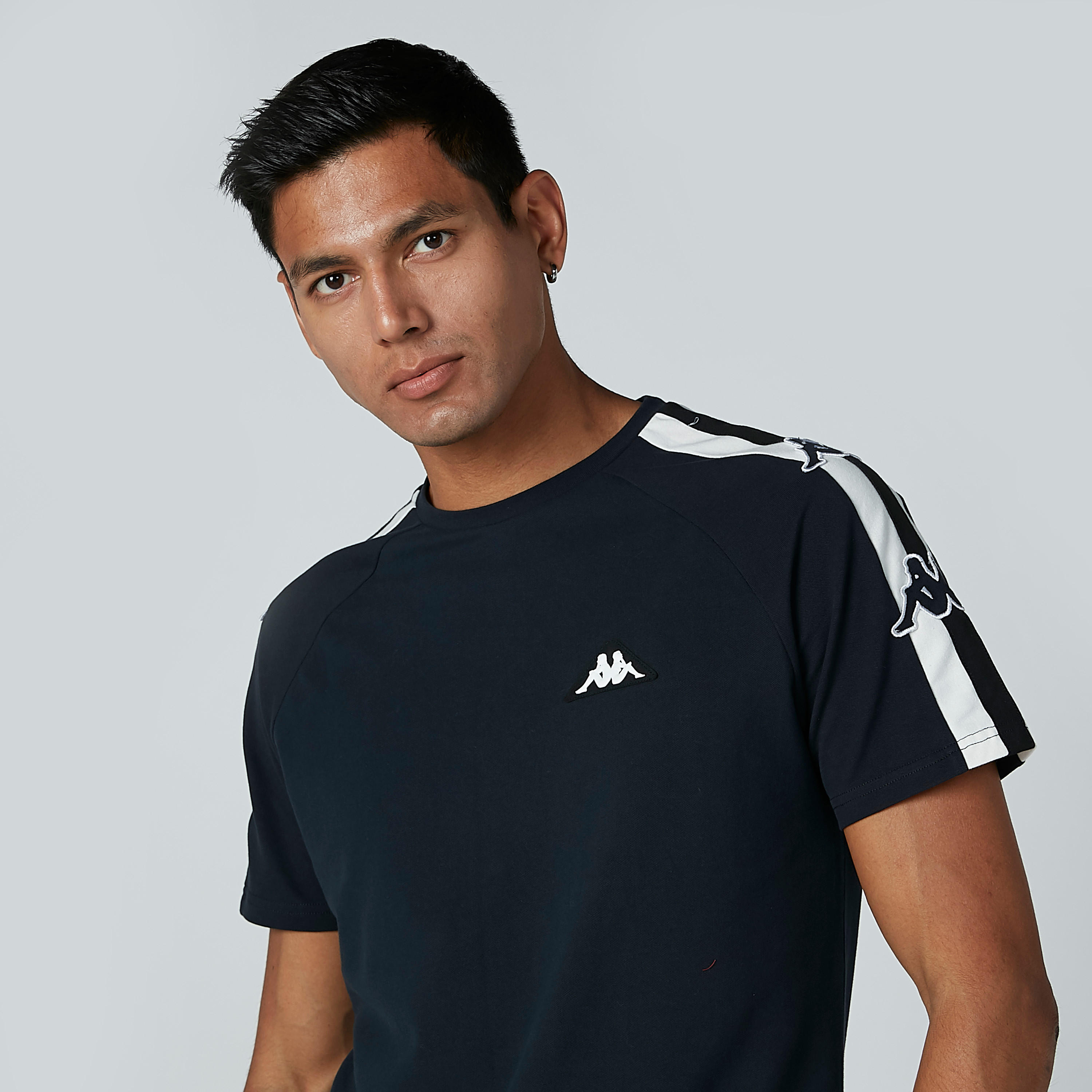 Kappa Printed T-shirt with Round Neck and Short Sleeves-men-clothing-tshirtsandpolos-tshirts-image-1