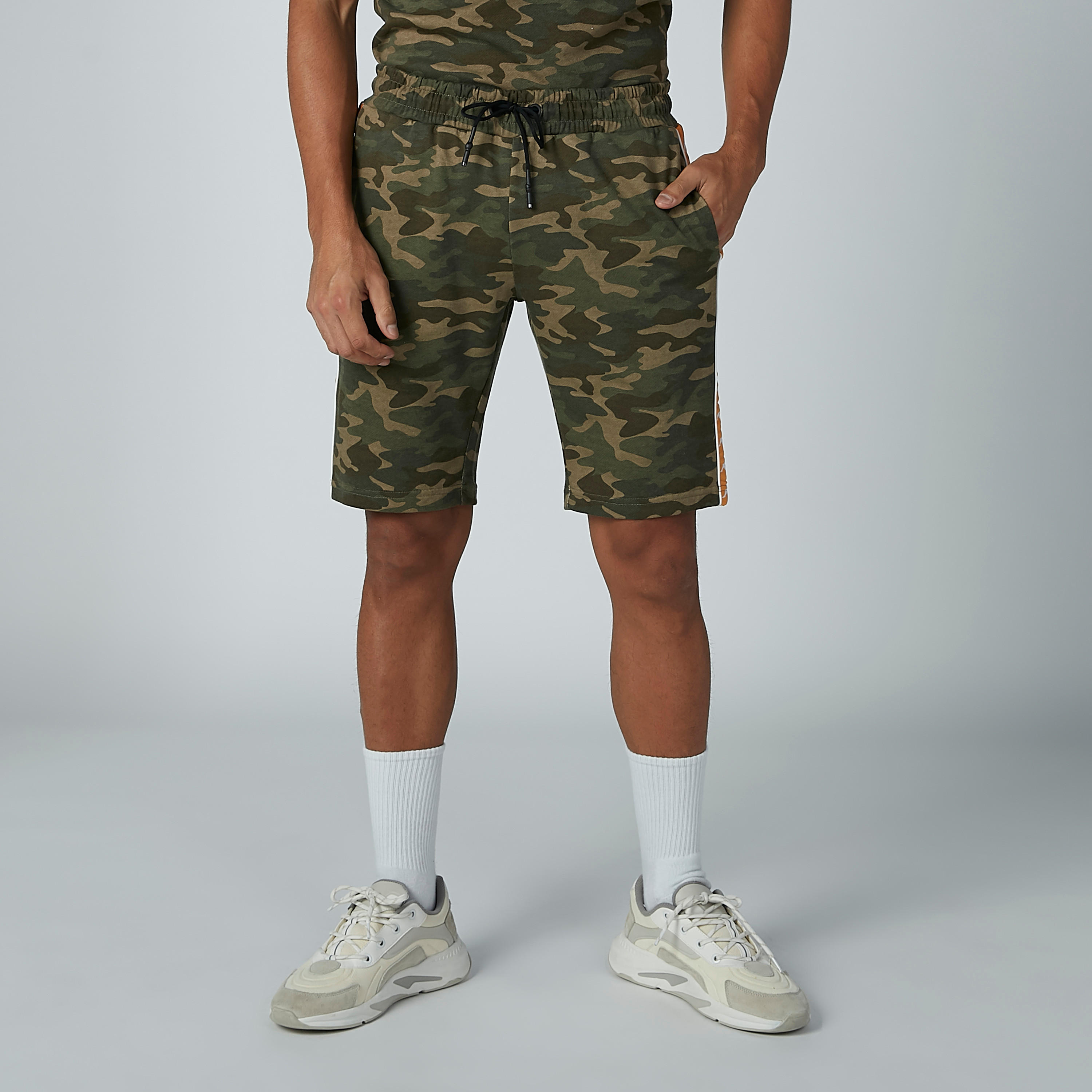 بنطال برباط وشريطة وطبعات من كابا-men-clothing-bottoms-shorts-image-2