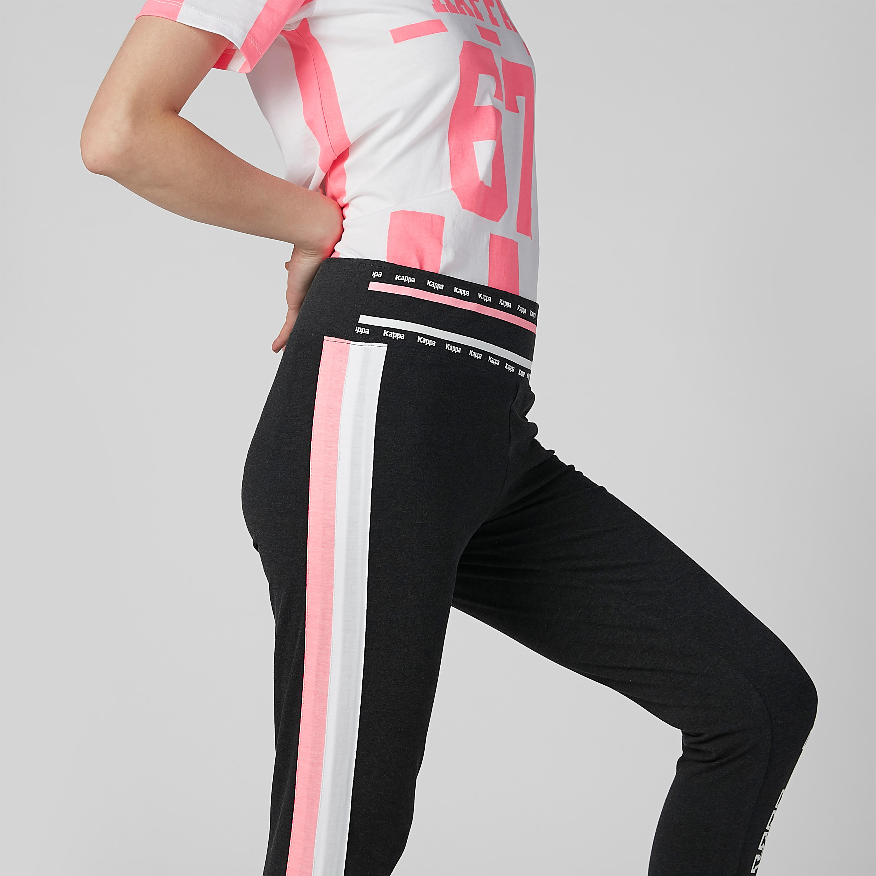 بنطال ليقنز بشريطة وطبعات من كابا-women-clothing-bottoms-leggings-image-5
