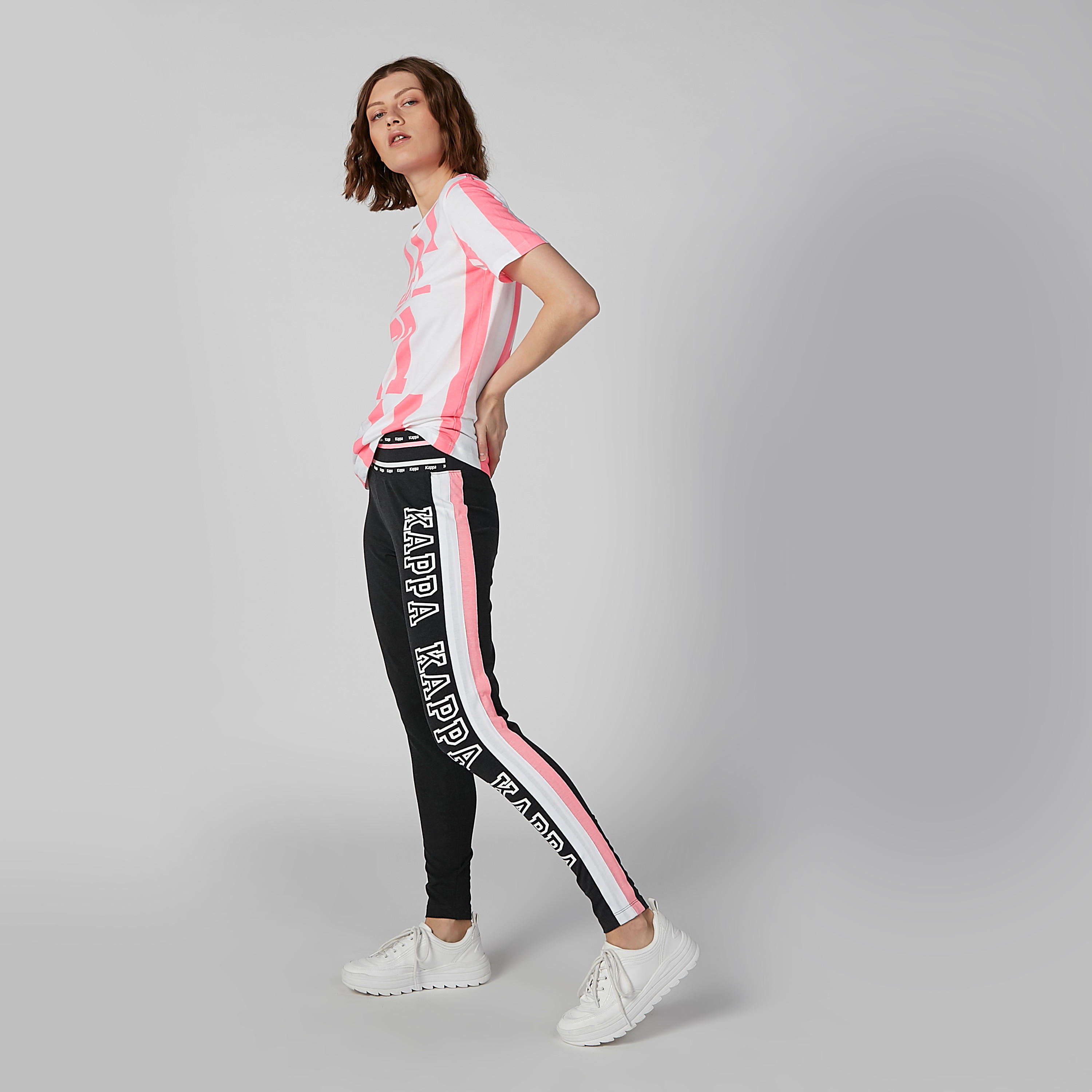 بنطال ليقنز بشريطة وطبعات من كابا-women-clothing-bottoms-leggings-image-6