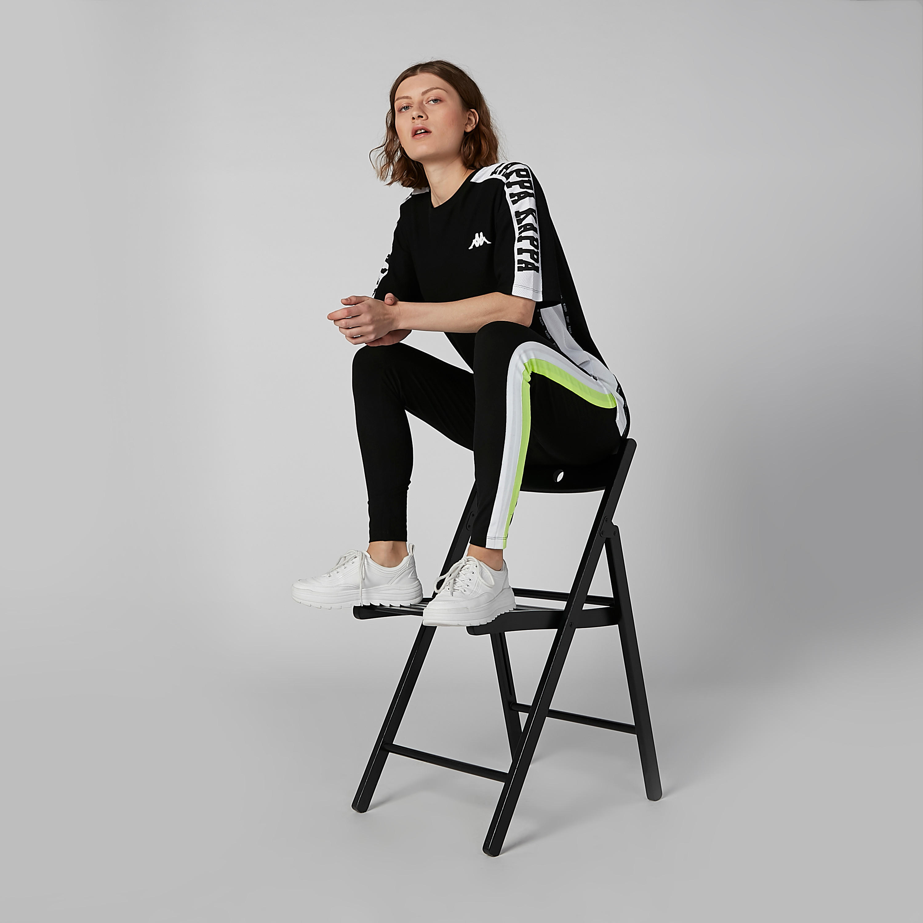 Kappa Full Length Printed Leggings with Elasticated Waistband-women-clothing-bottoms-leggings-image-1