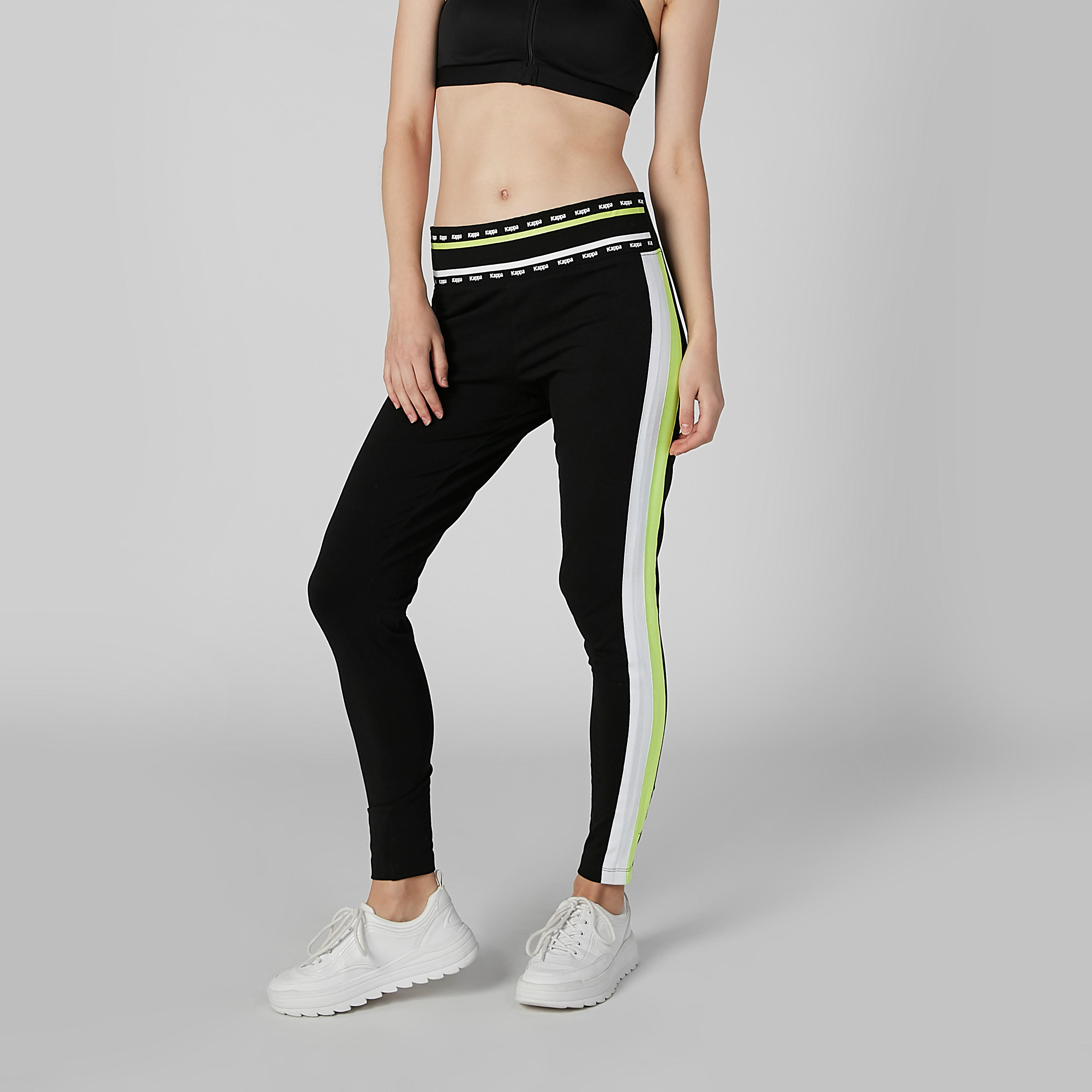 Kappa Full Length Printed Leggings with Elasticated Waistband-women-clothing-bottoms-leggings-image-3