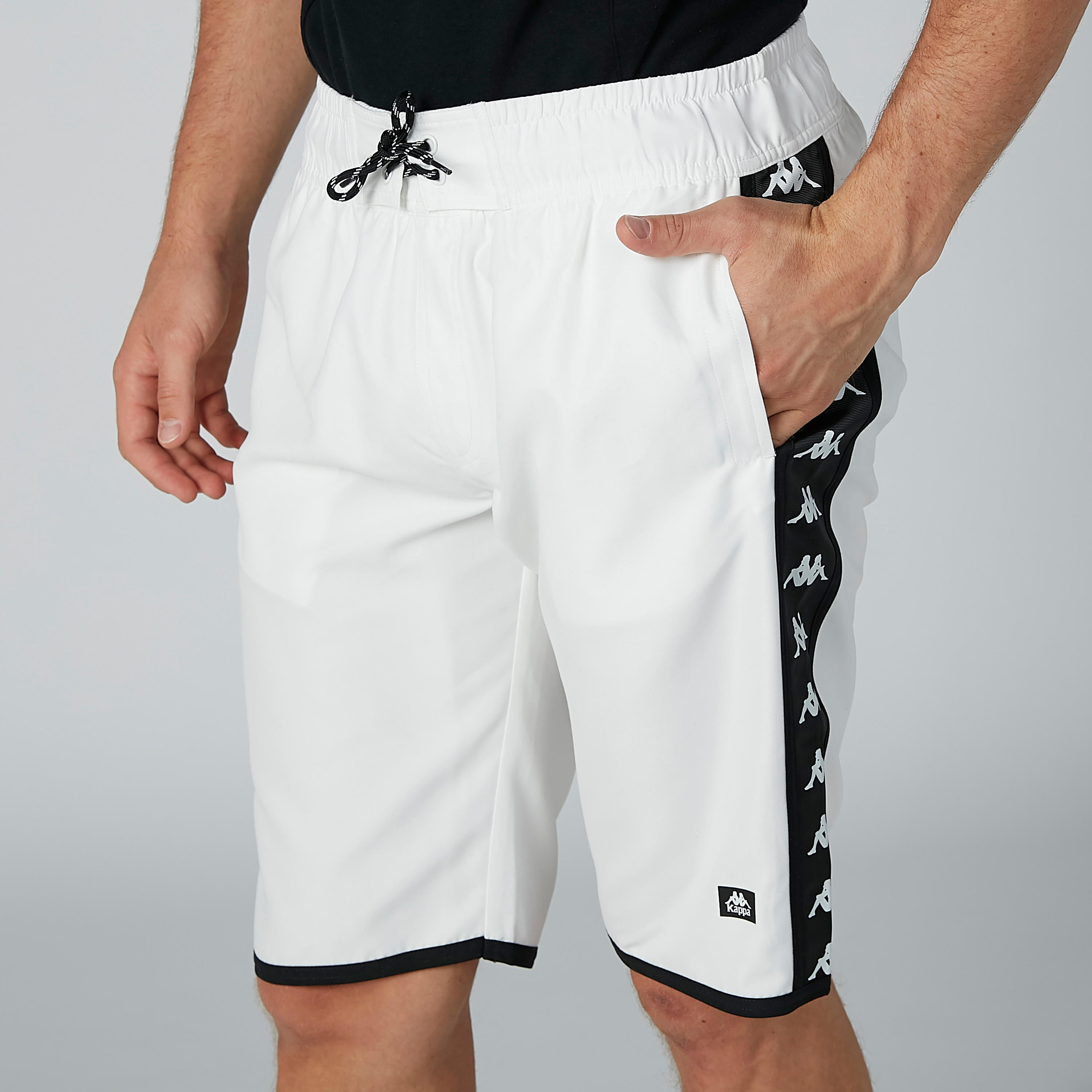 Kappa Printed Panel Detail Shorts with Pockets-men-clothing-bottoms-shorts-image-3