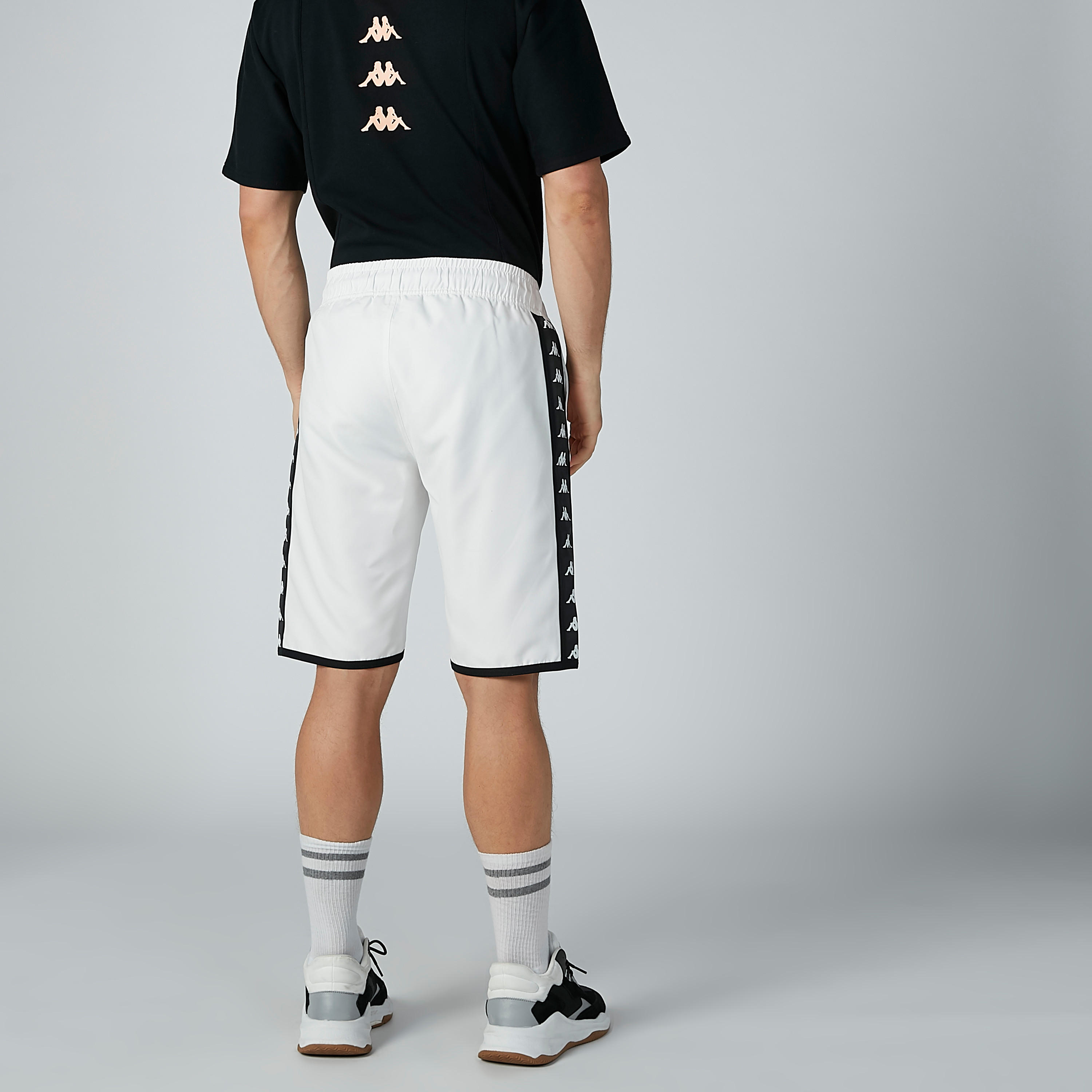 Kappa Printed Panel Detail Shorts with Pockets-men-clothing-bottoms-shorts-image-4