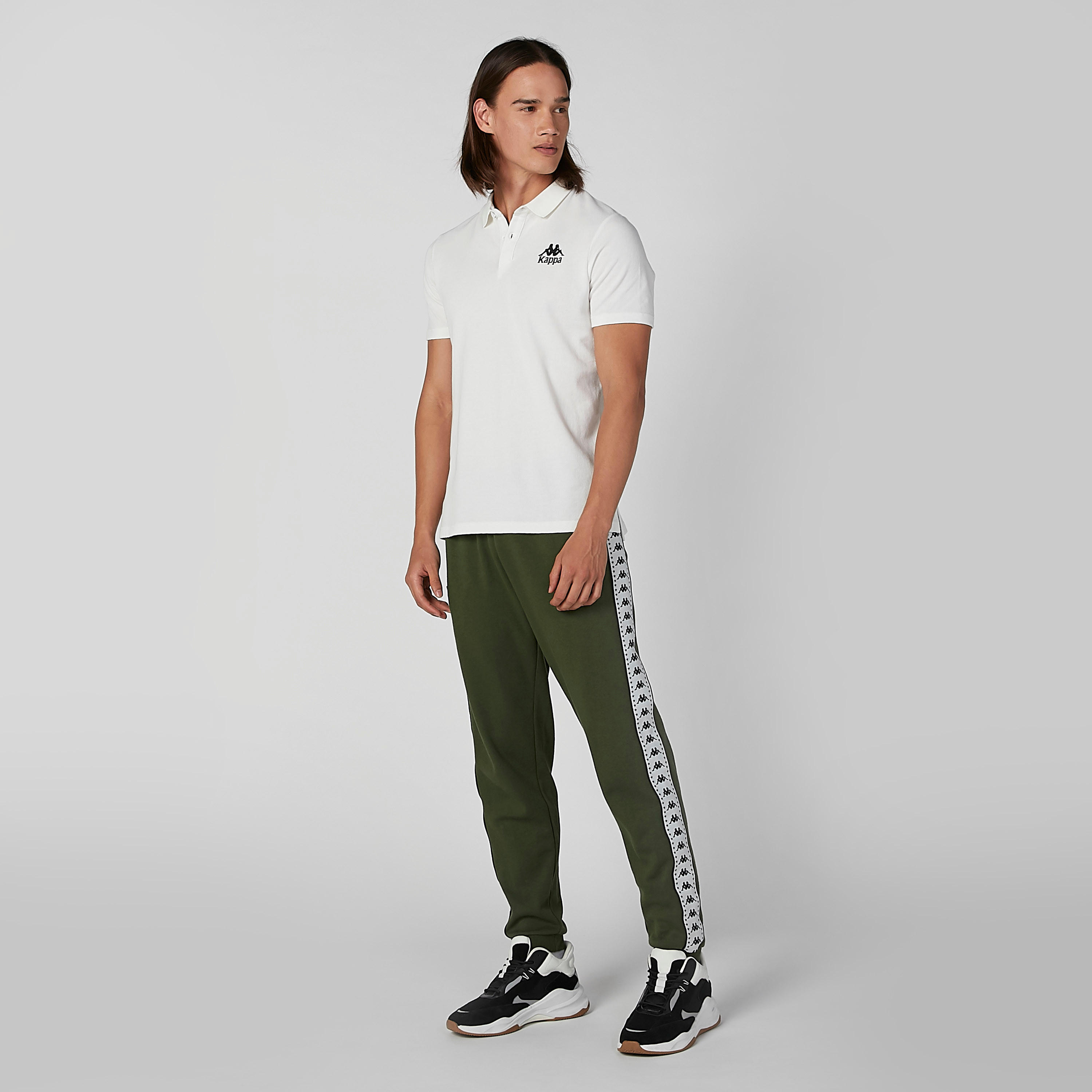 تيشيرت سادة بياقة بولو وأكمام قصيرة من كابا-men-clothing-tshirtsandpolos-polos-image-3