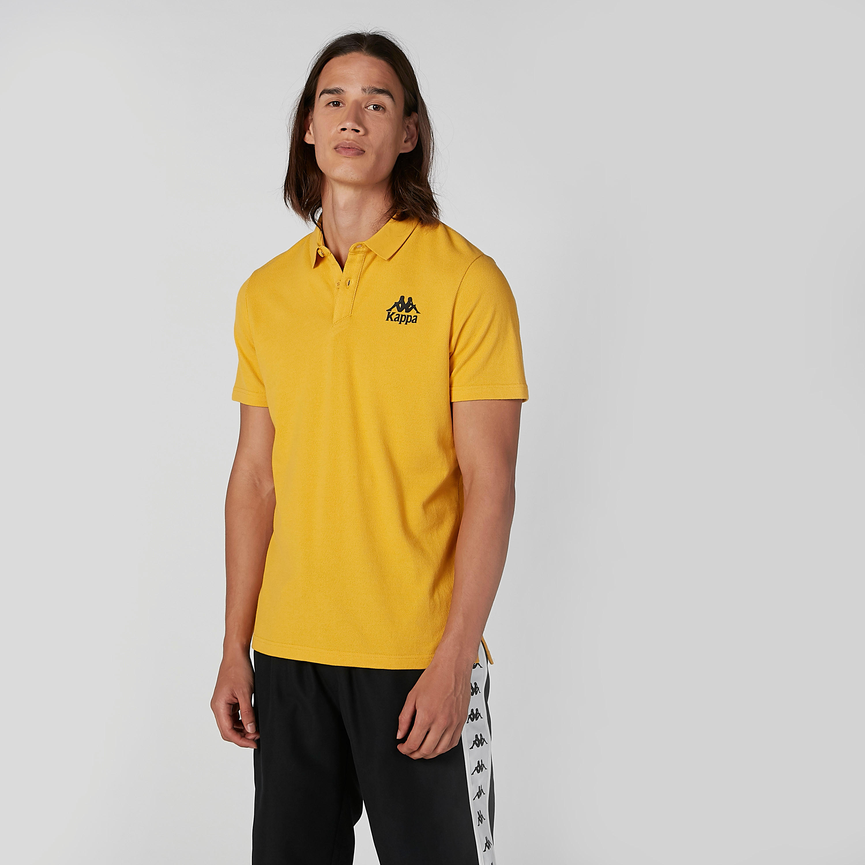 تيشيرت بياقة بولو وأكمام قصيرة وطبعات من كابا-men-clothing-tshirtsandpolos-polos-image-1