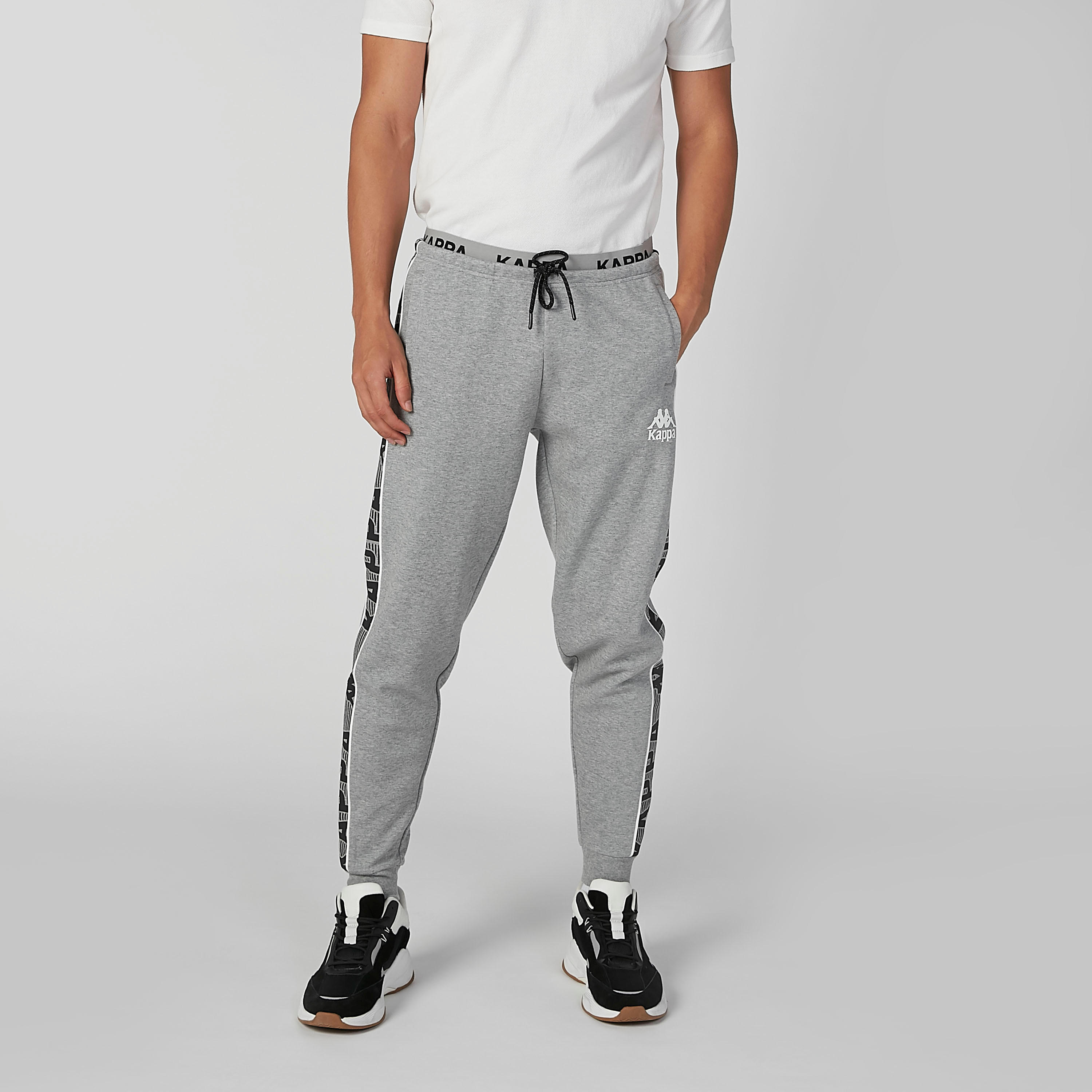 بنطال رياضي برباط وجيوب وطبعات من كابا-men-clothing-bottoms-joggers-image-2