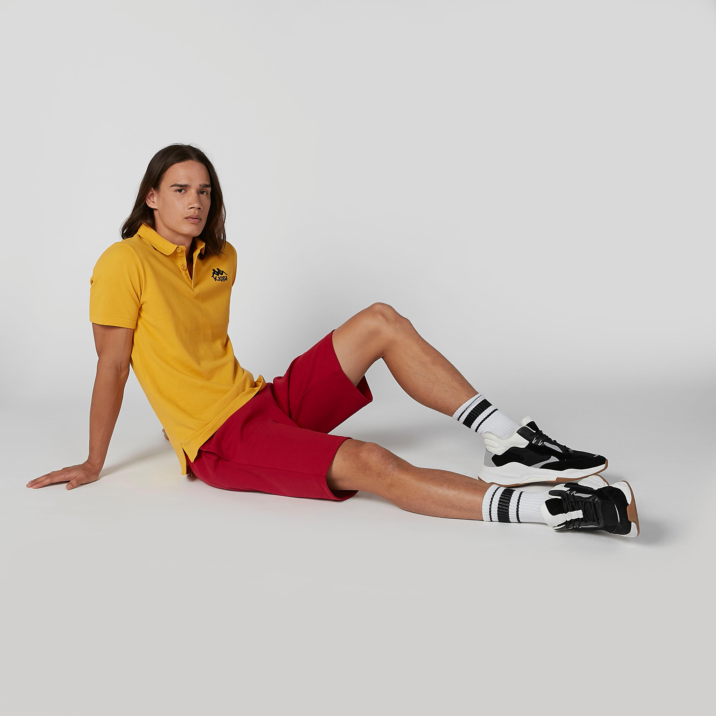 Kappa Logo Detail Shorts with Drawstring-men-clothing-bottoms-shorts-image-2