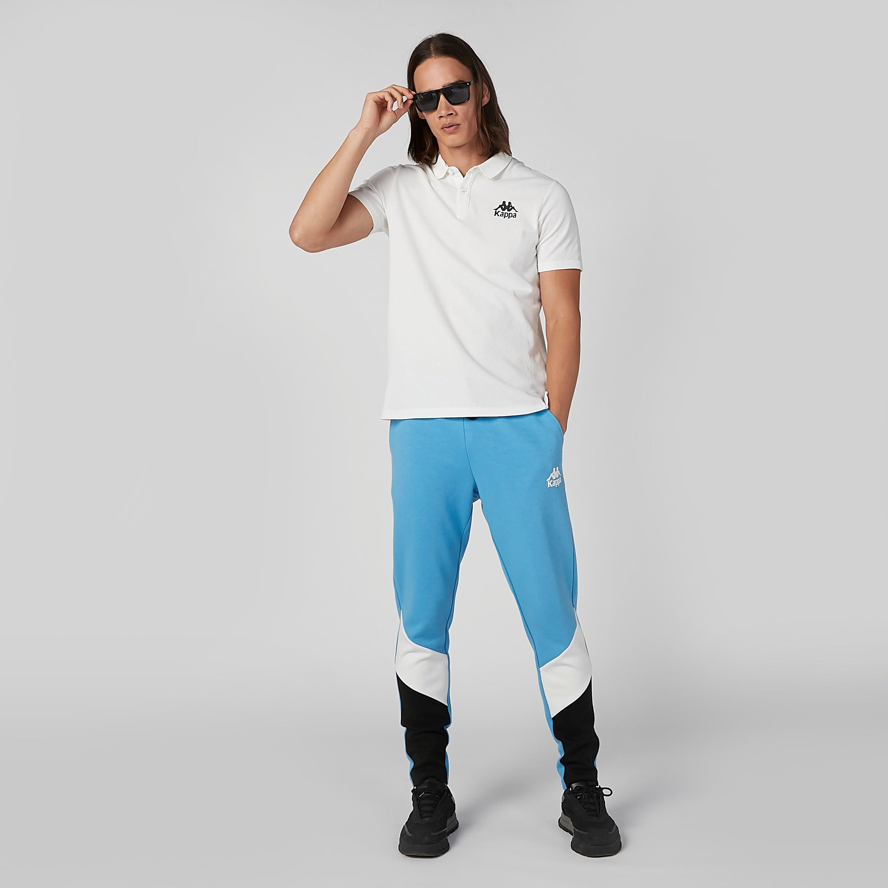 بنطال برباط وجيوب وطبعات من كابا-men-clothing-bottoms-trousersandchinos-trousers-image-1