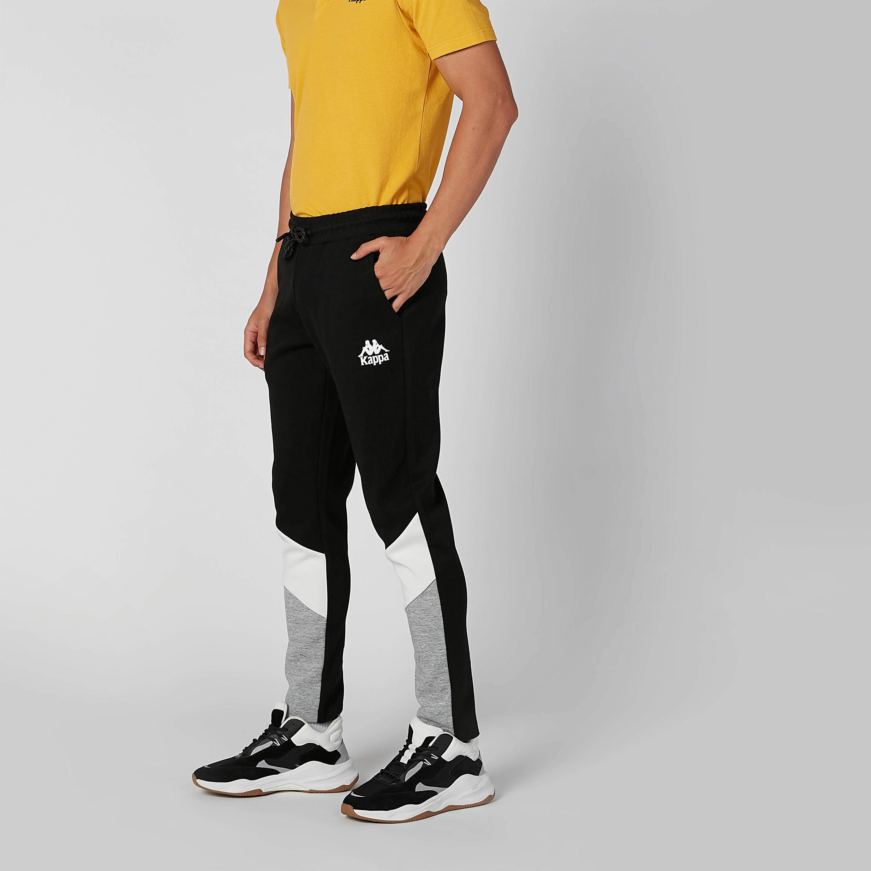 بنطال بنمط كتل الألوان برباط وجيوب من كابا-men-clothing-bottoms-trousersandchinos-trousers-image-5