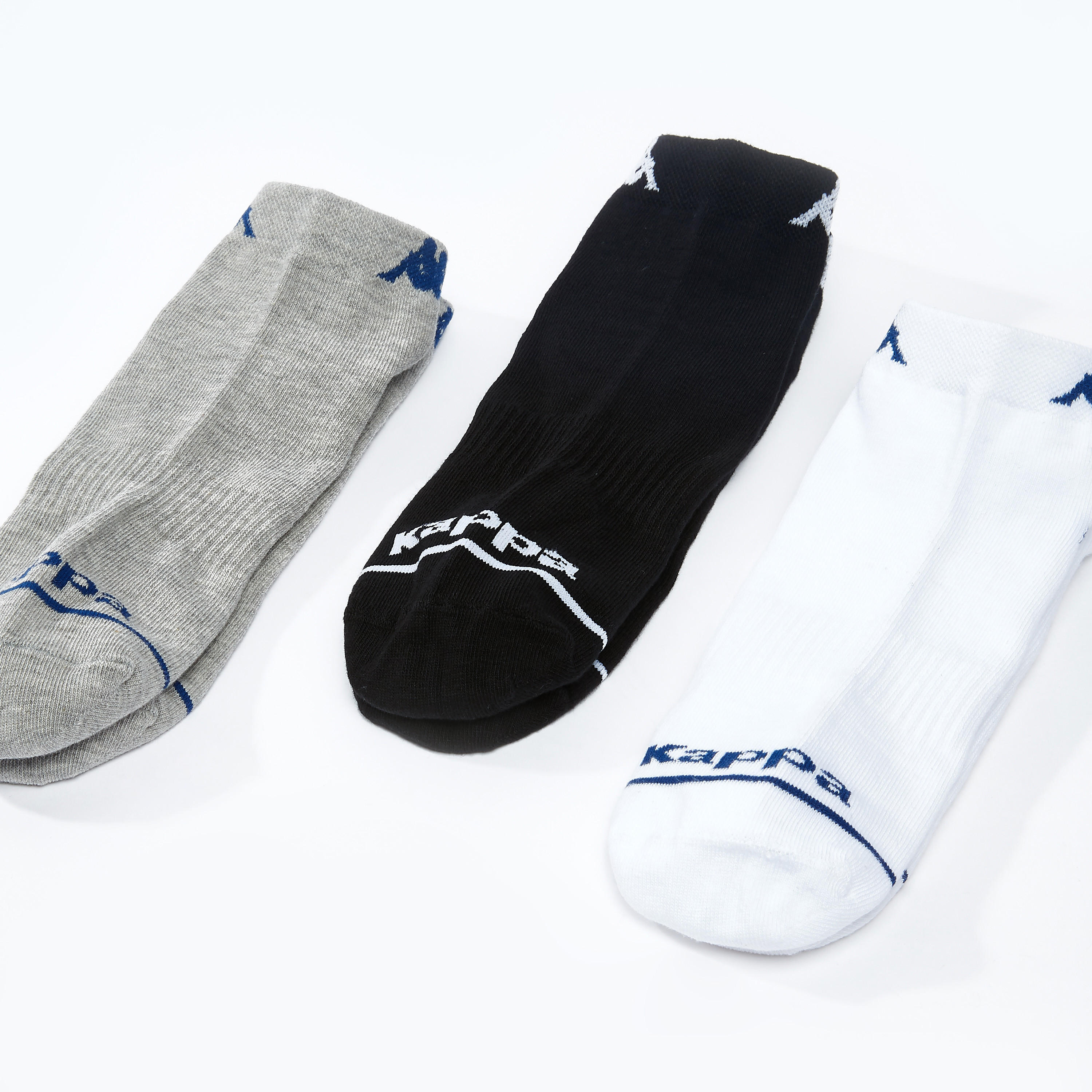 جوارب بارزة الملمس بطول الكاحل من كابا - طقم من 3 أزواج-men-socks-image-1