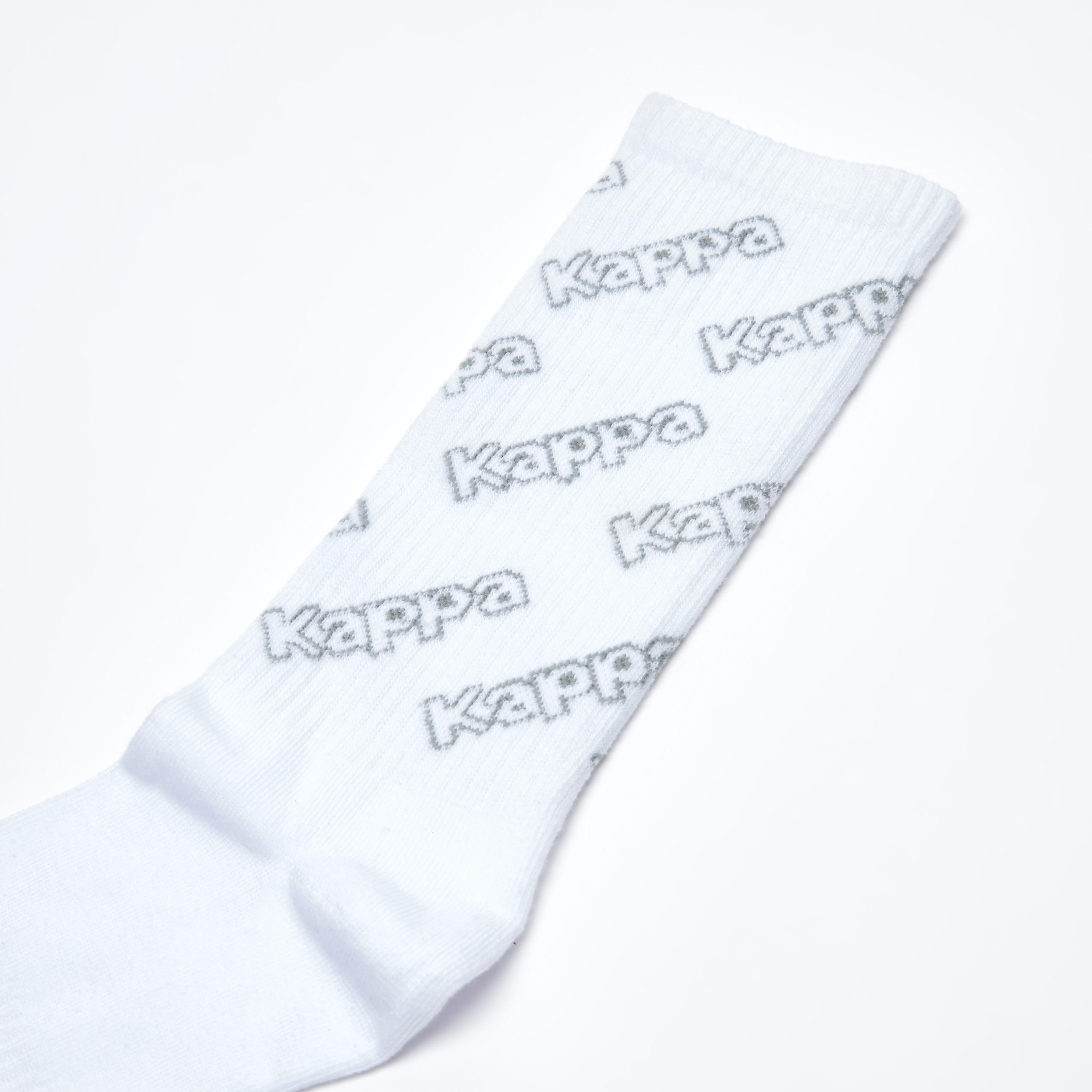 Kappa Printed Crew Length Socks with Ribbed Hem-men-socks-image-2