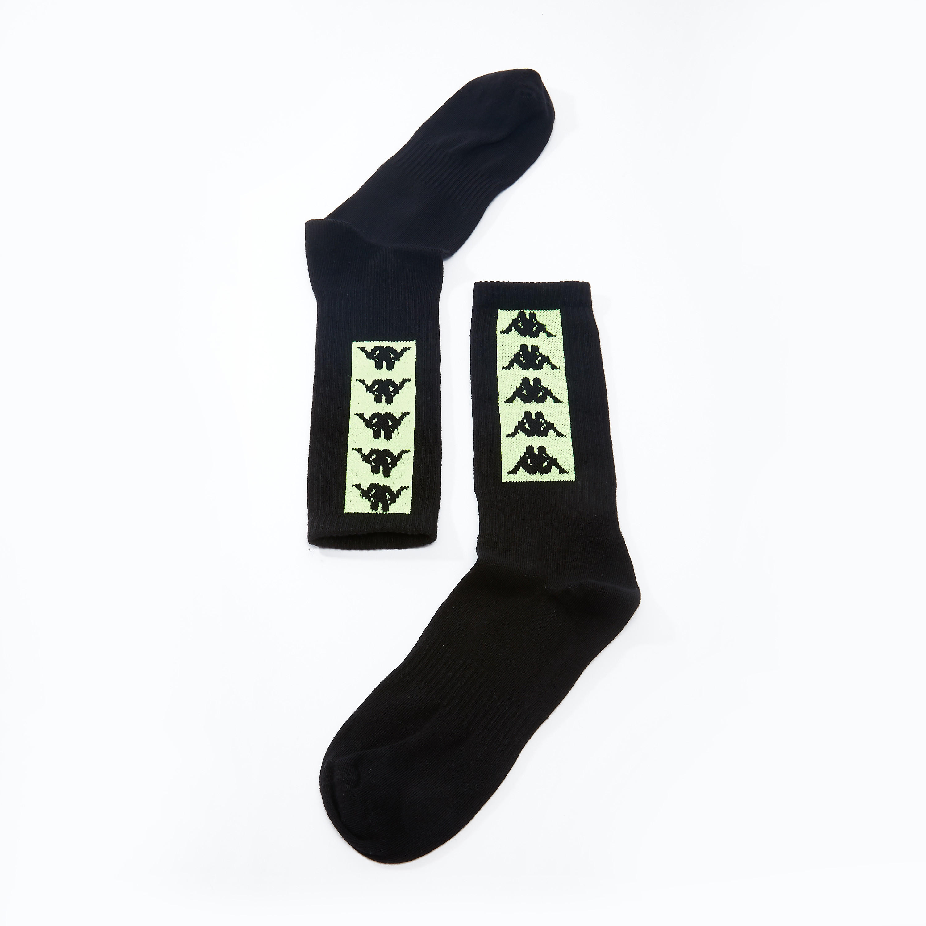 جوارب بطول ربلة الساق بحواف مضلّعة وطبعات من كابا-men-socks-image-3