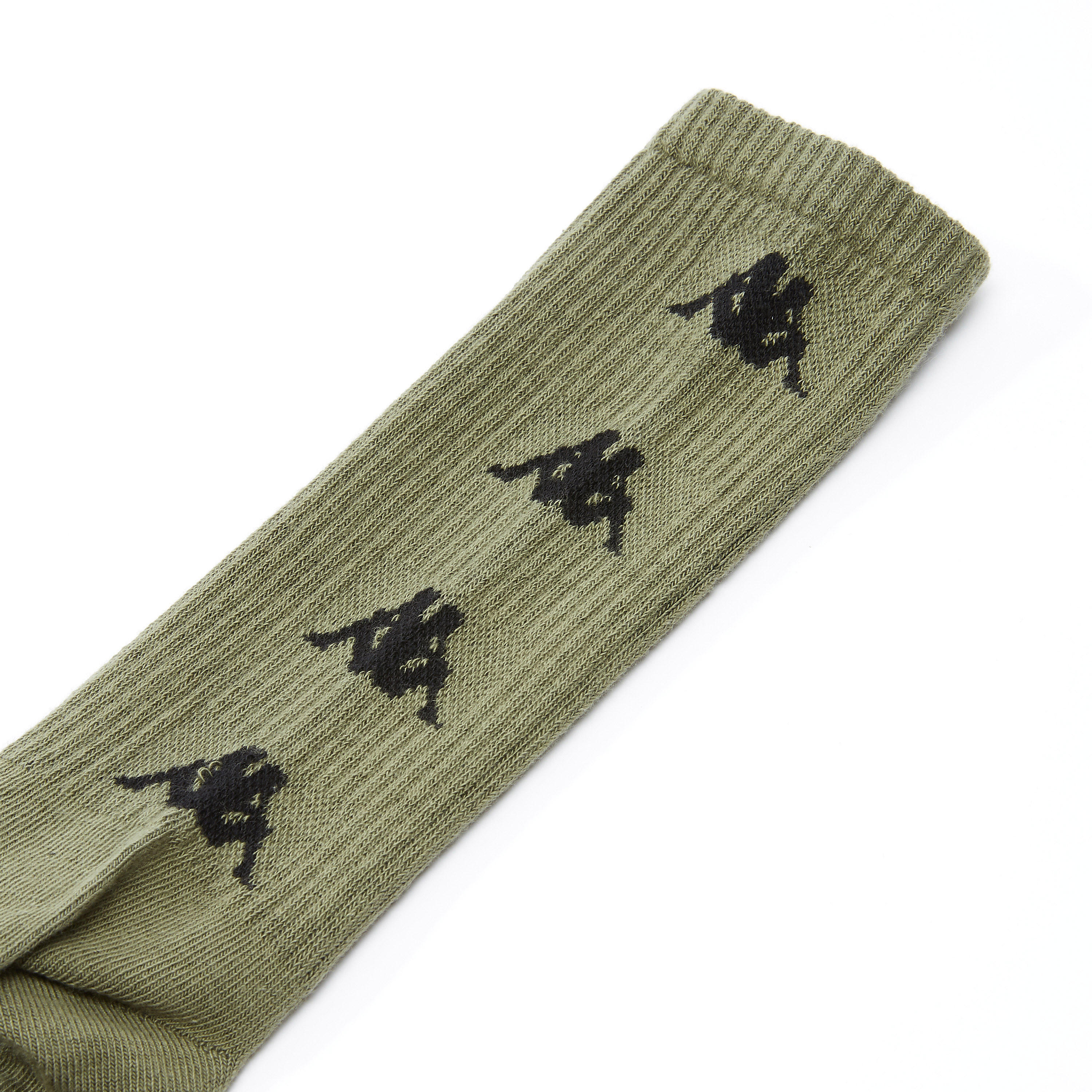 جوارب بطول ربلة الساق بحواف مضلّعة وطبعات من كابا-men-socks-image-3