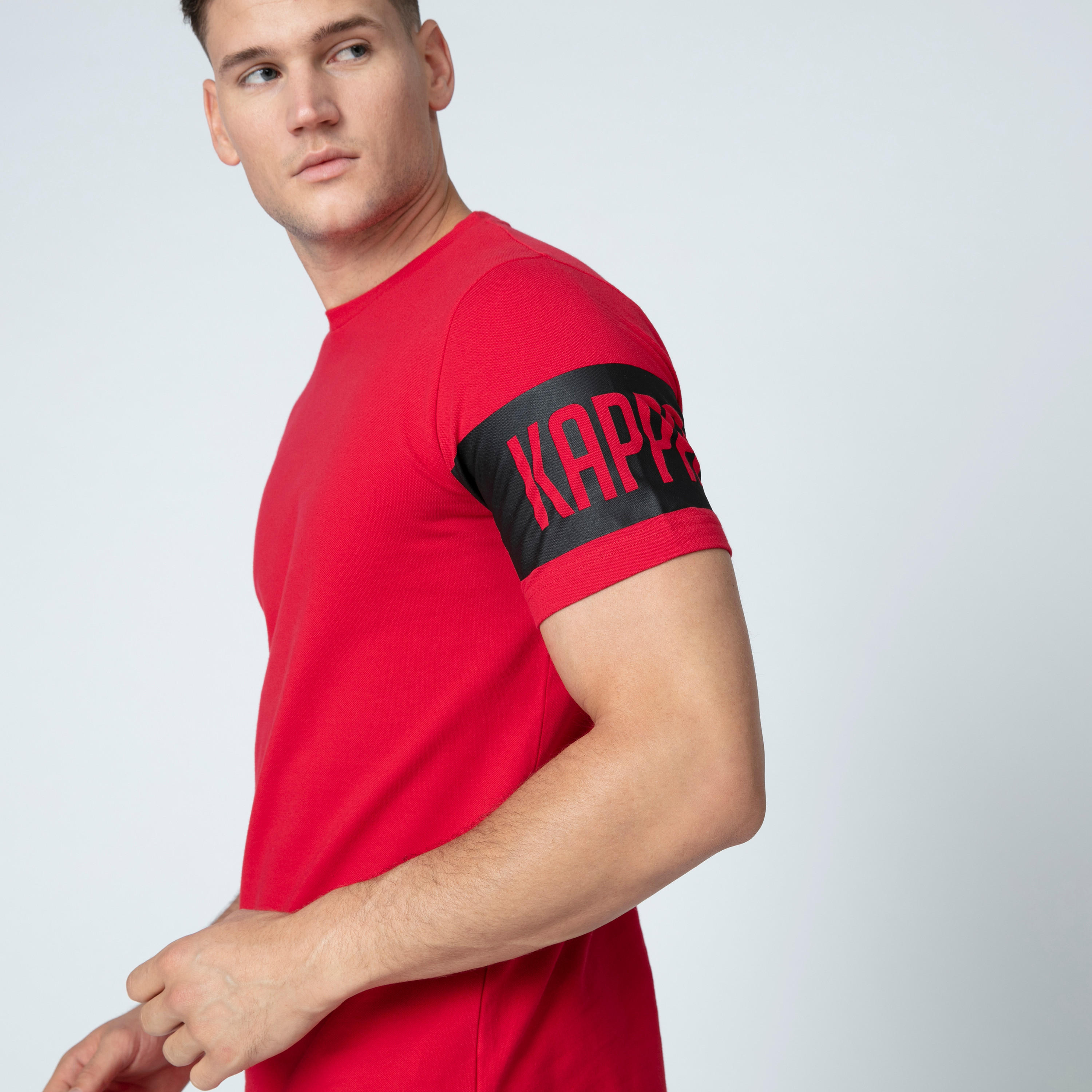 Kappa Printed T-shirt with Round Neck and Short Sleeves-men-clothing-sportswearandactivewear-tshirtsandpolos-image-1