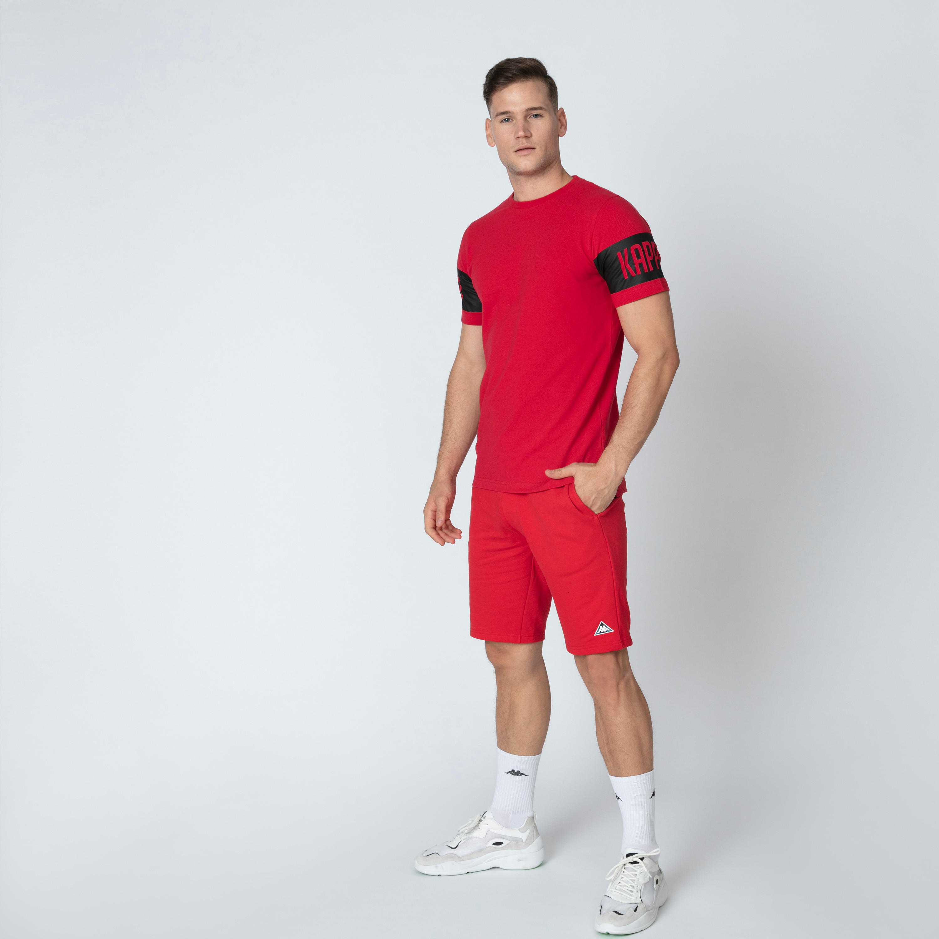 شورت بخصر متوسط الارتفاع ورباط وجيوب من كابا-men-clothing-bottoms-shorts-image-9