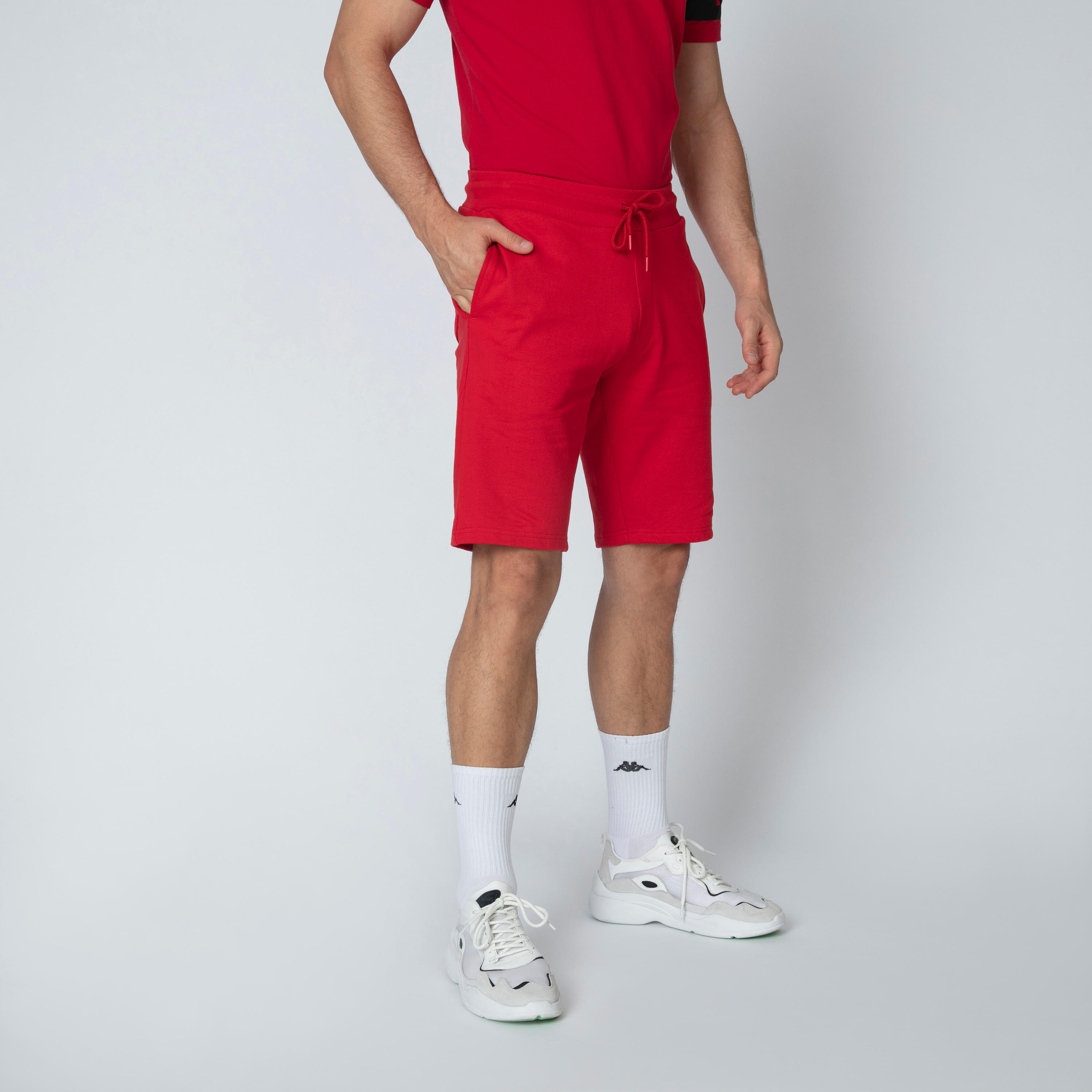 شورت بخصر متوسط الارتفاع ورباط وجيوب من كابا-men-clothing-bottoms-shorts-image-10