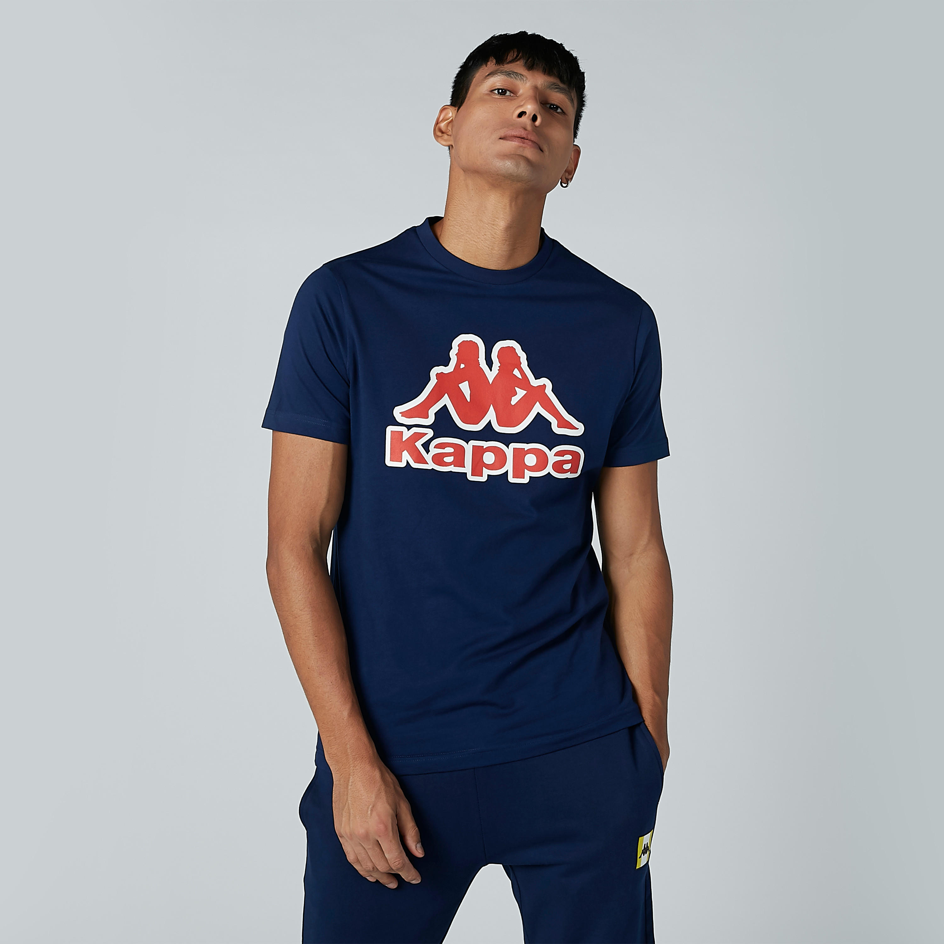 تيشيرت بياقة مستديرة وأكمام قصيرة وطبعات من كابا-men-clothing-tshirtsandpolos-tshirts-image-1