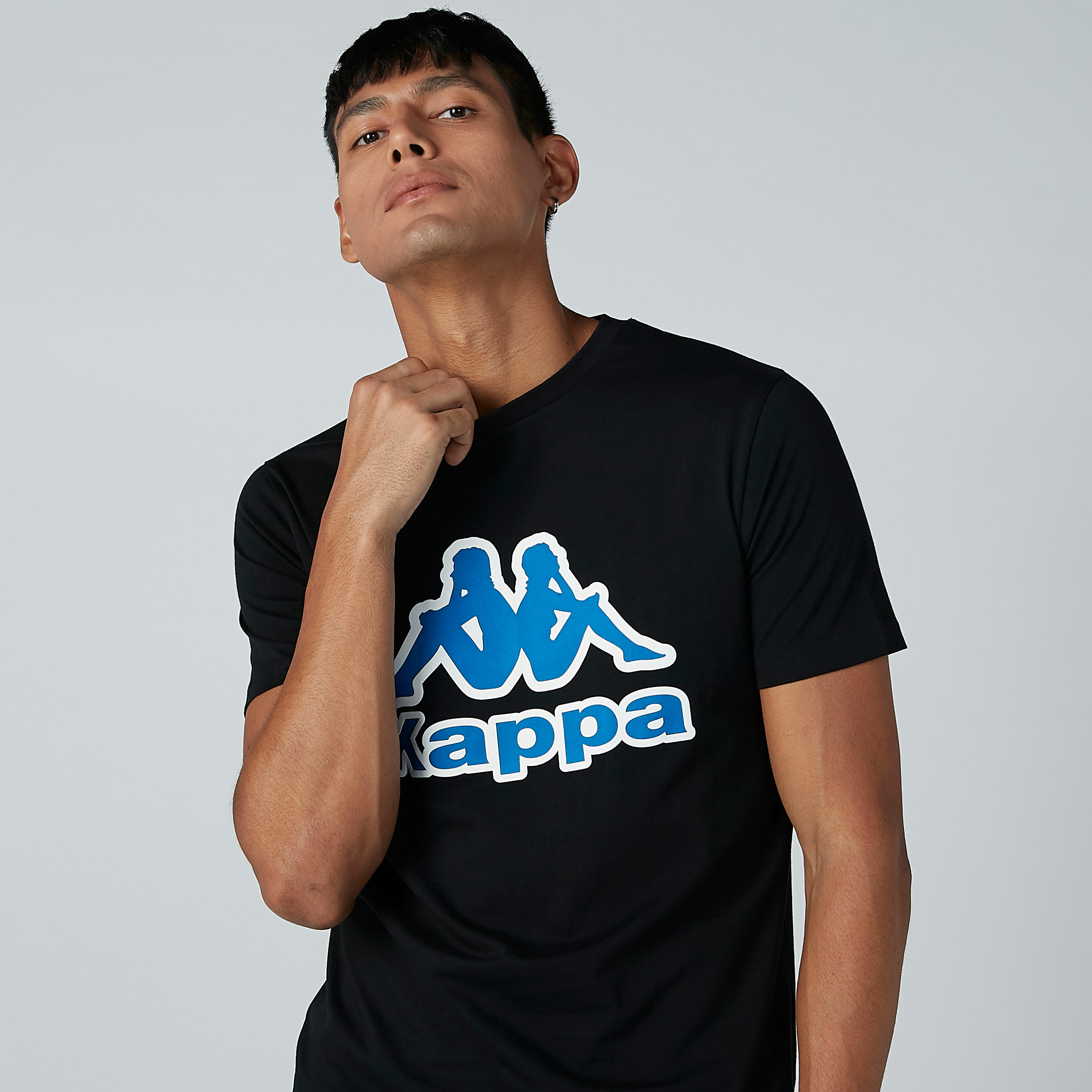 تيشيرت بياقة مستديرة وأكمام قصيرة وطبعات من كابا-men-clothing-tshirtsandpolos-tshirts-image-1