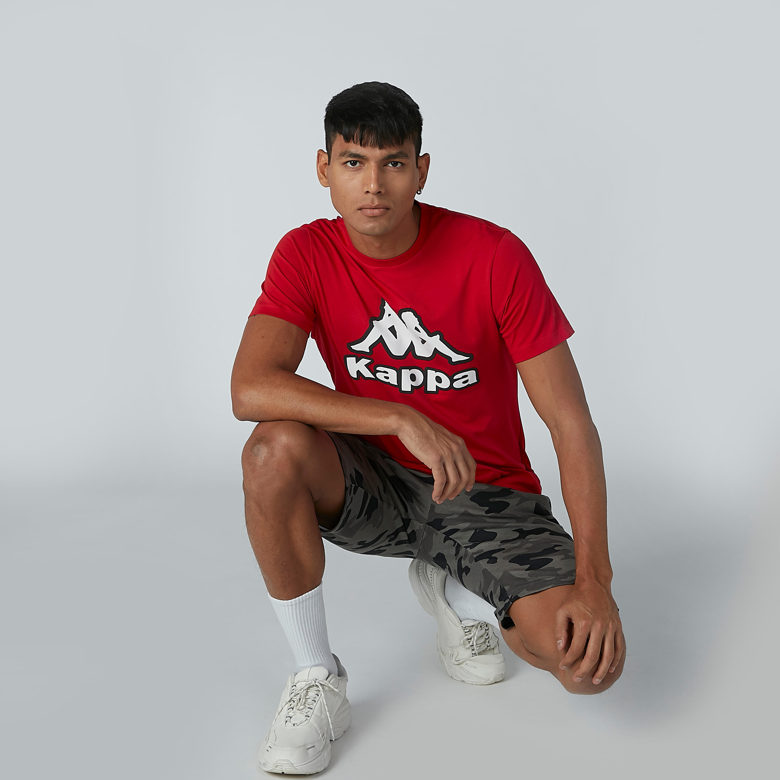 Kappa Printed T-shirt with Round Neck and Short Sleeves-men-clothing-tshirtsandpolos-tshirts-image-1