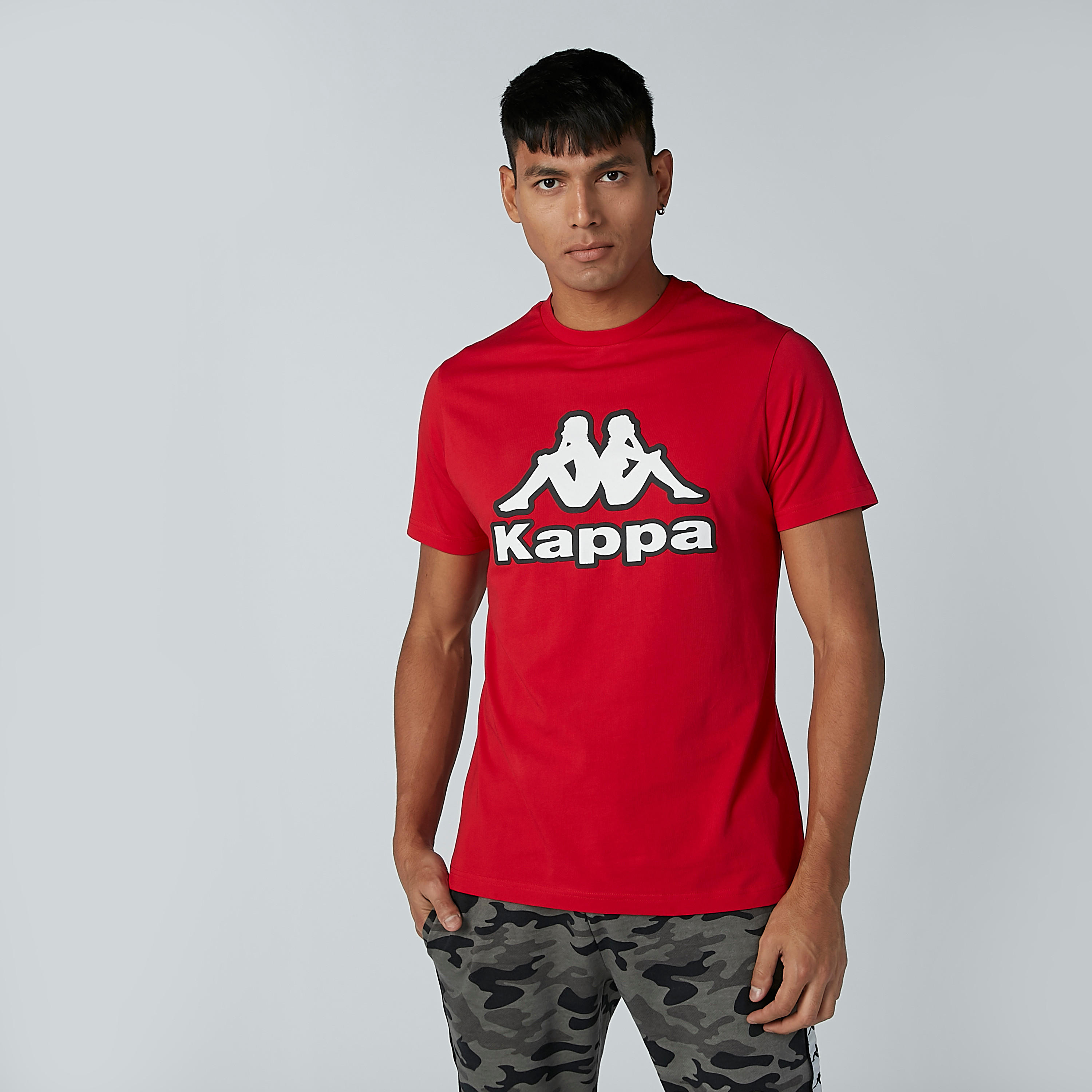 Kappa Printed T-shirt with Round Neck and Short Sleeves-men-clothing-tshirtsandpolos-tshirts-image-2