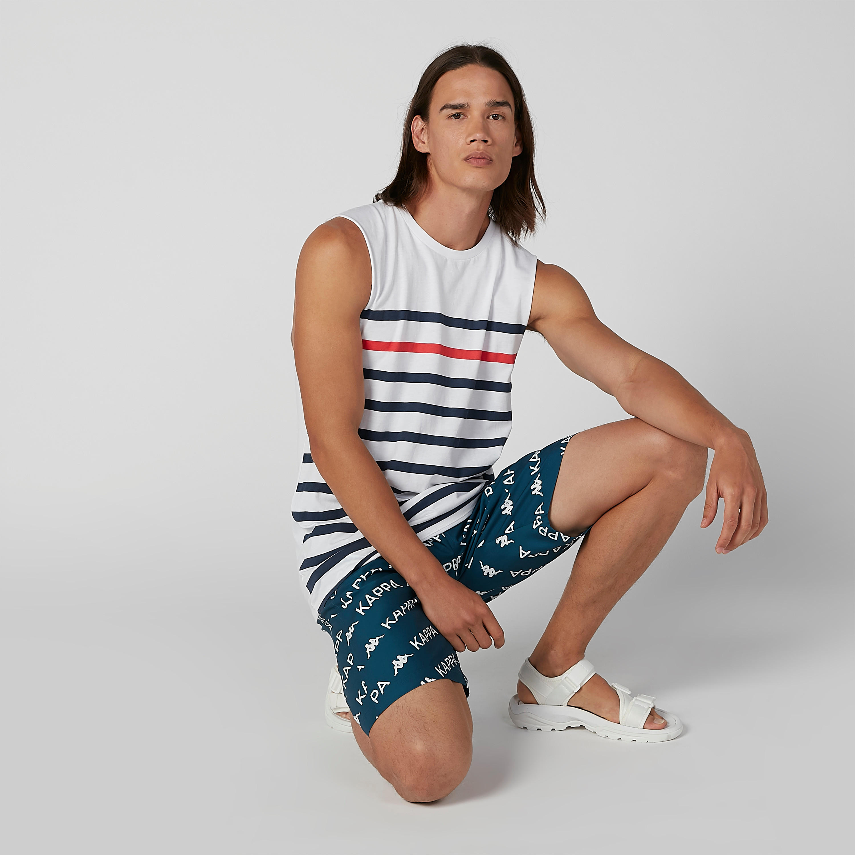 شورت برباط وجيوب وطبعات من كابا-men-clothing-bottoms-shorts-image-4