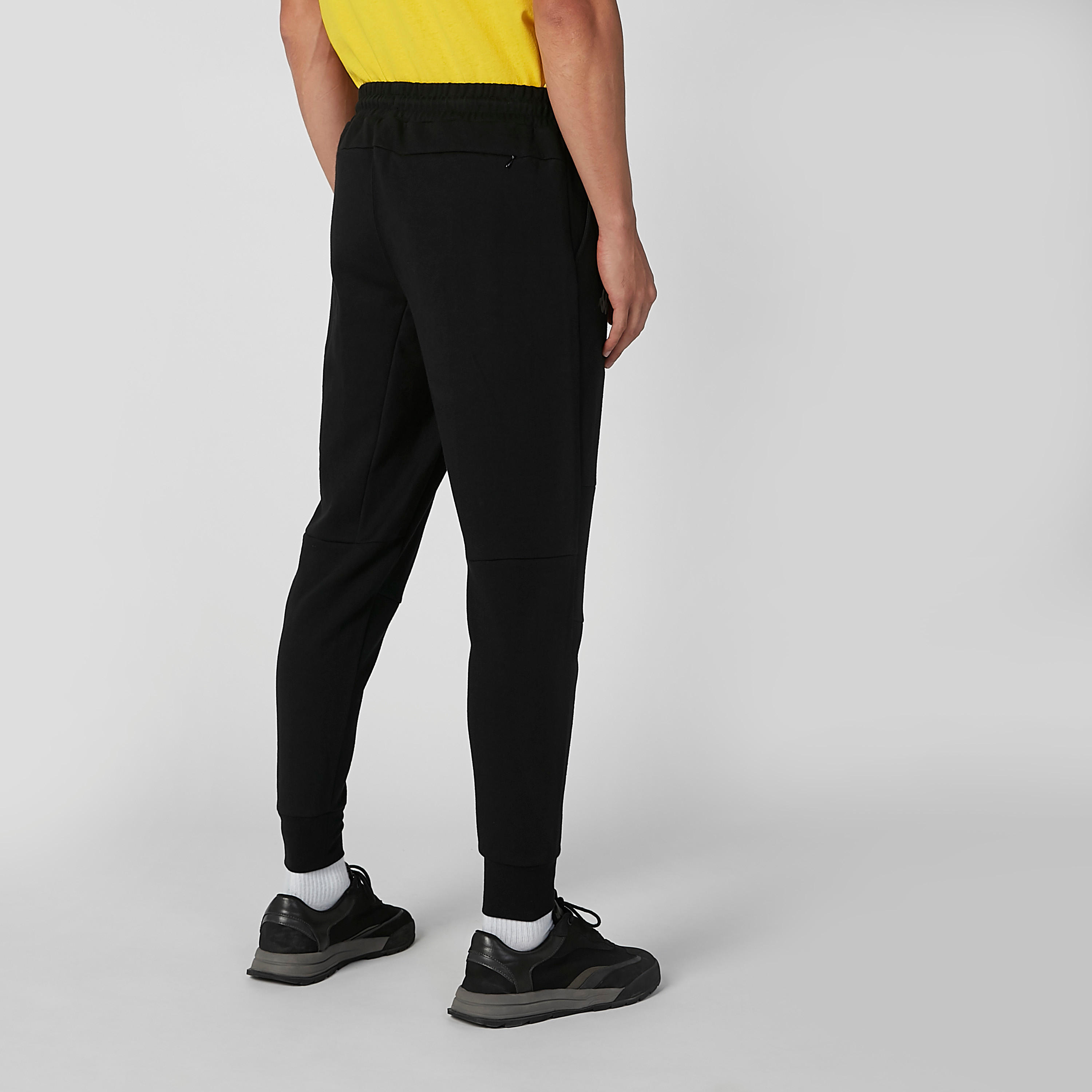 بنطلون رياضي سادة طويل برباط وجيوب من كابا-men-clothing-bottoms-joggers-image-3