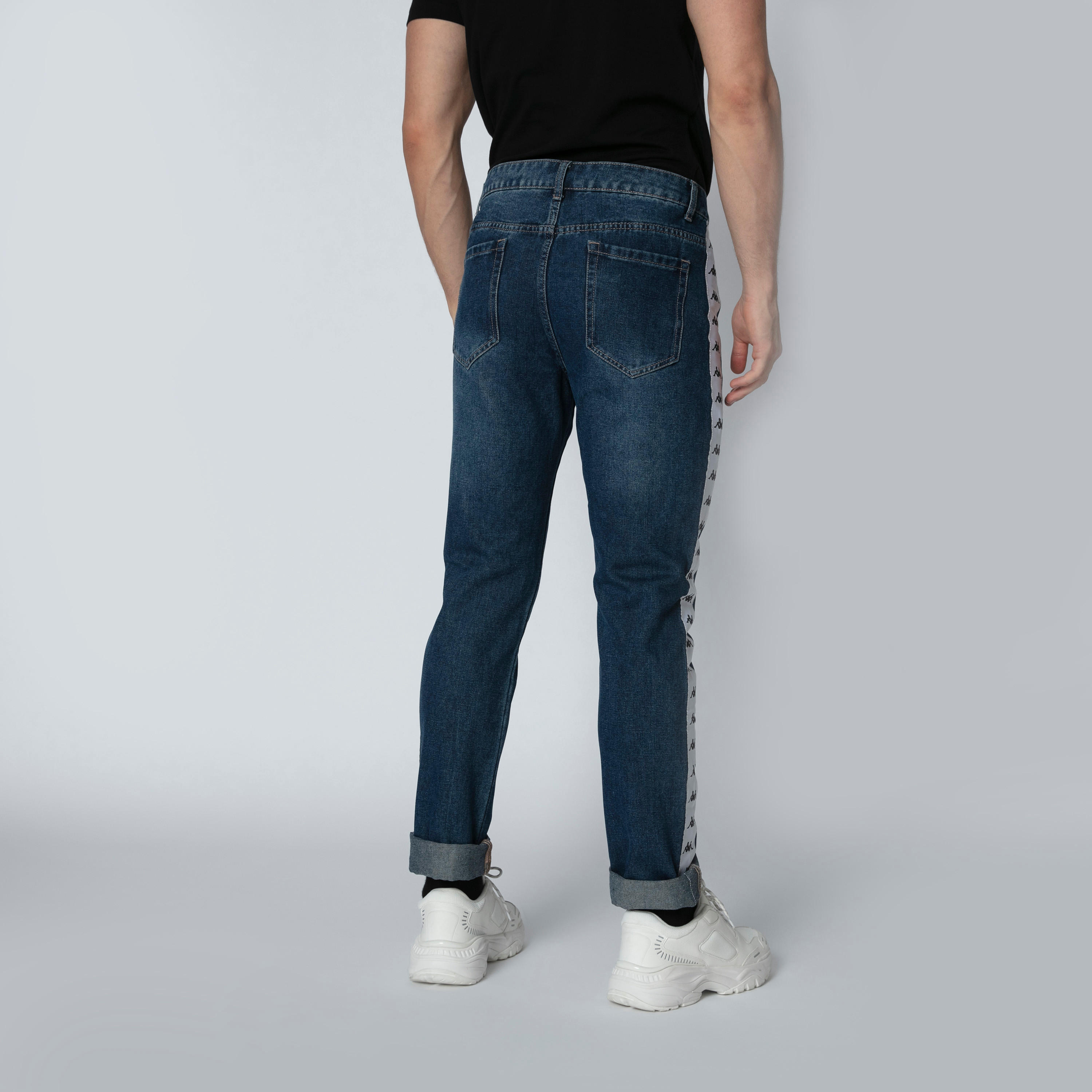 بنطال جينز طويل بجيوب وشريطة من كابا-men-clothing-bottoms-jeans-image-4