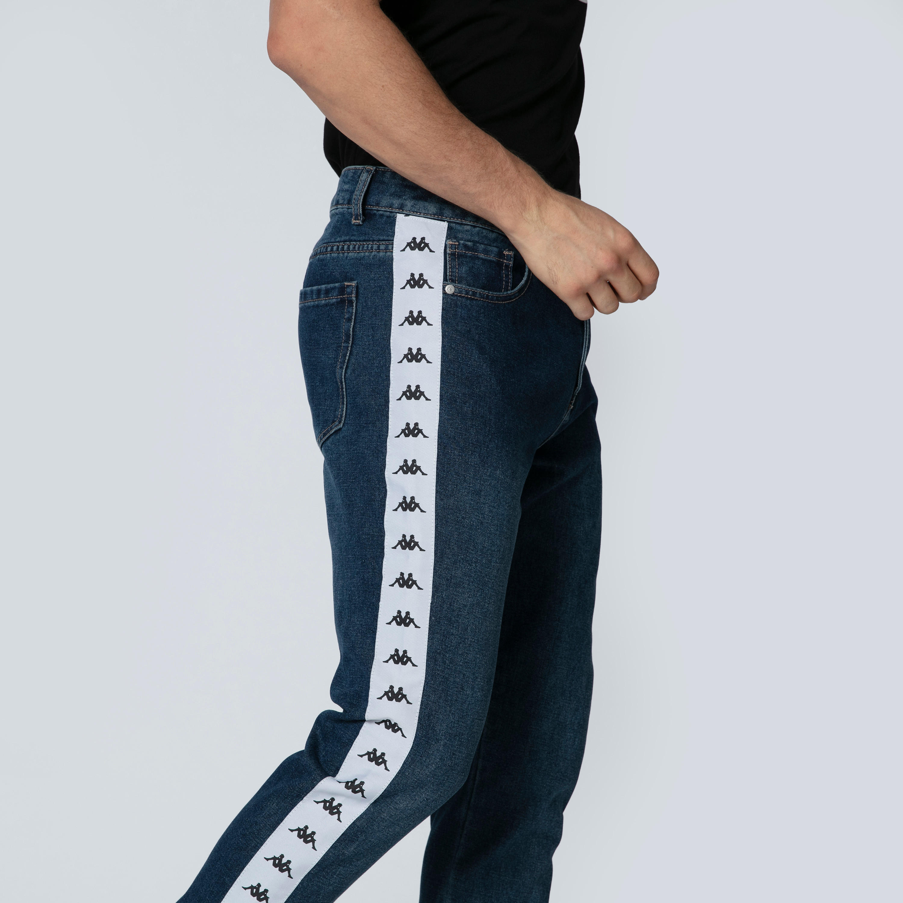 بنطال جينز طويل بجيوب وشريطة من كابا-men-clothing-bottoms-jeans-image-5